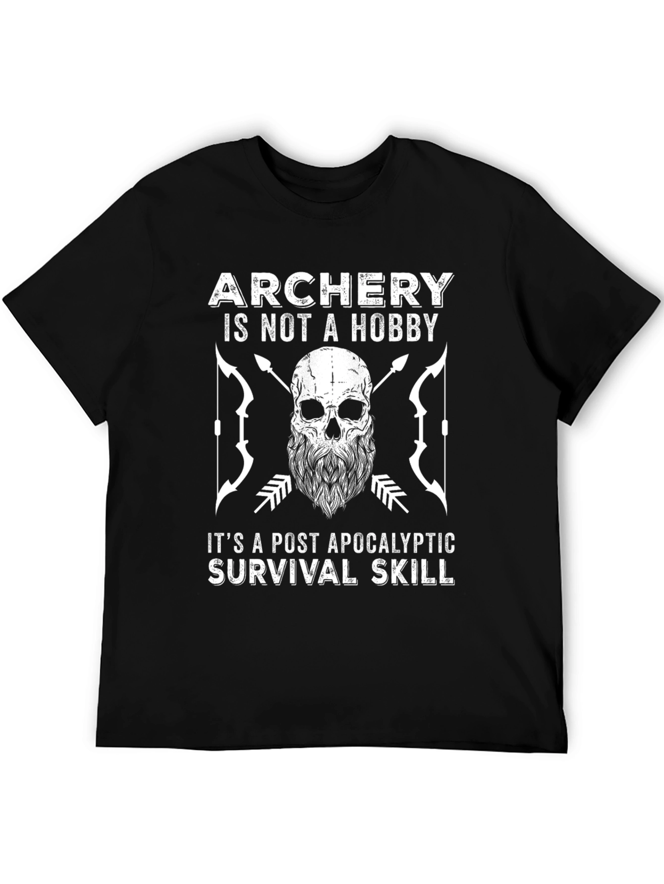 Archery Survival Skill Graphic Tee - Post Apocalyptic Style