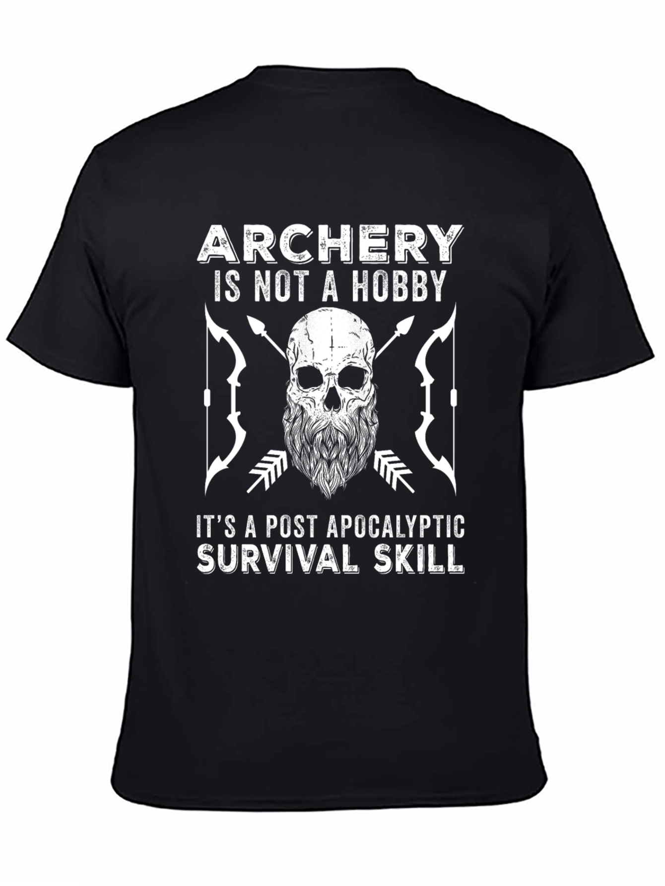Archery Survival Skill Graphic Tee - Post Apocalyptic Style