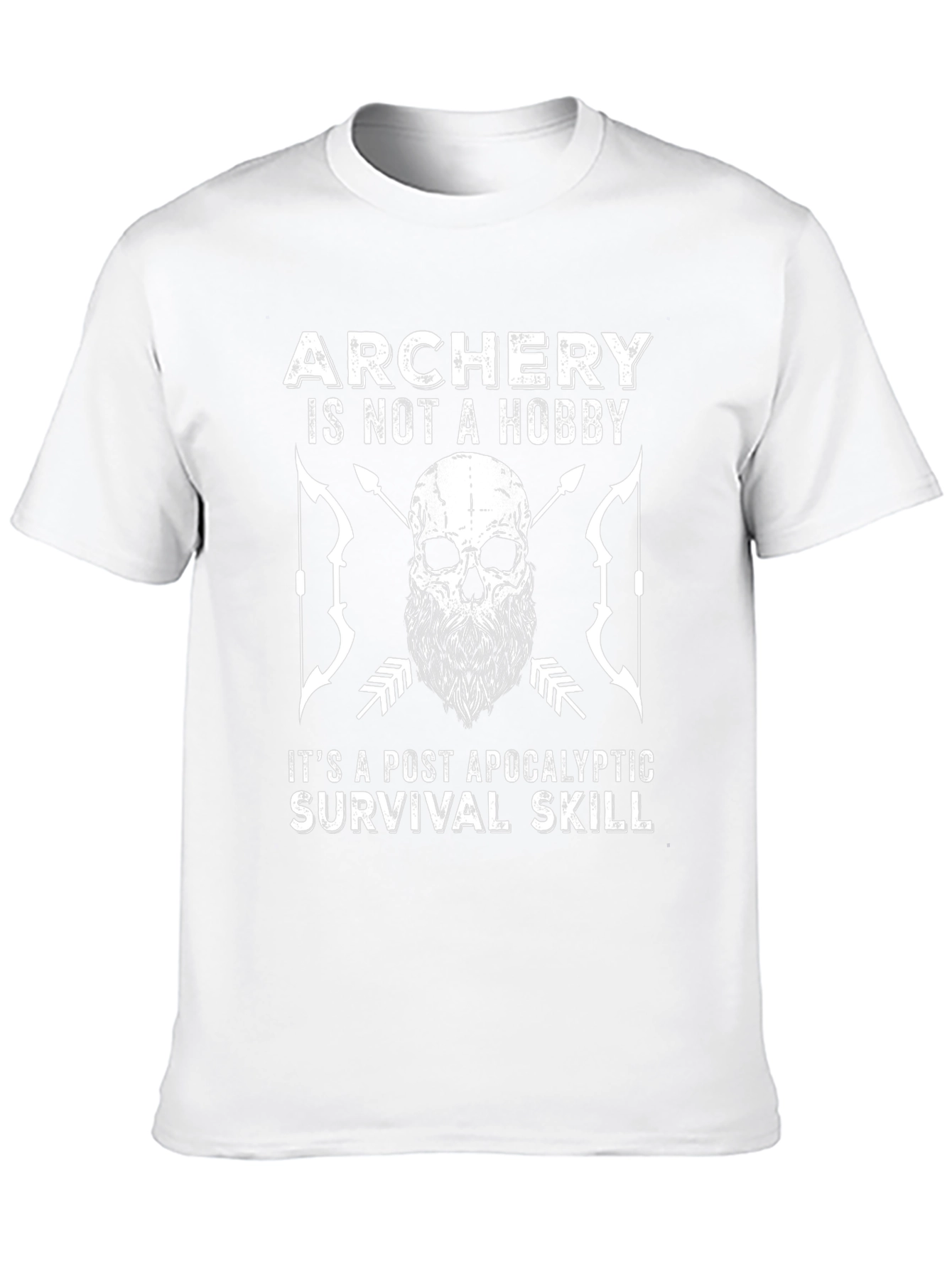 Archery Survival Skill Graphic Tee - Post Apocalyptic Style