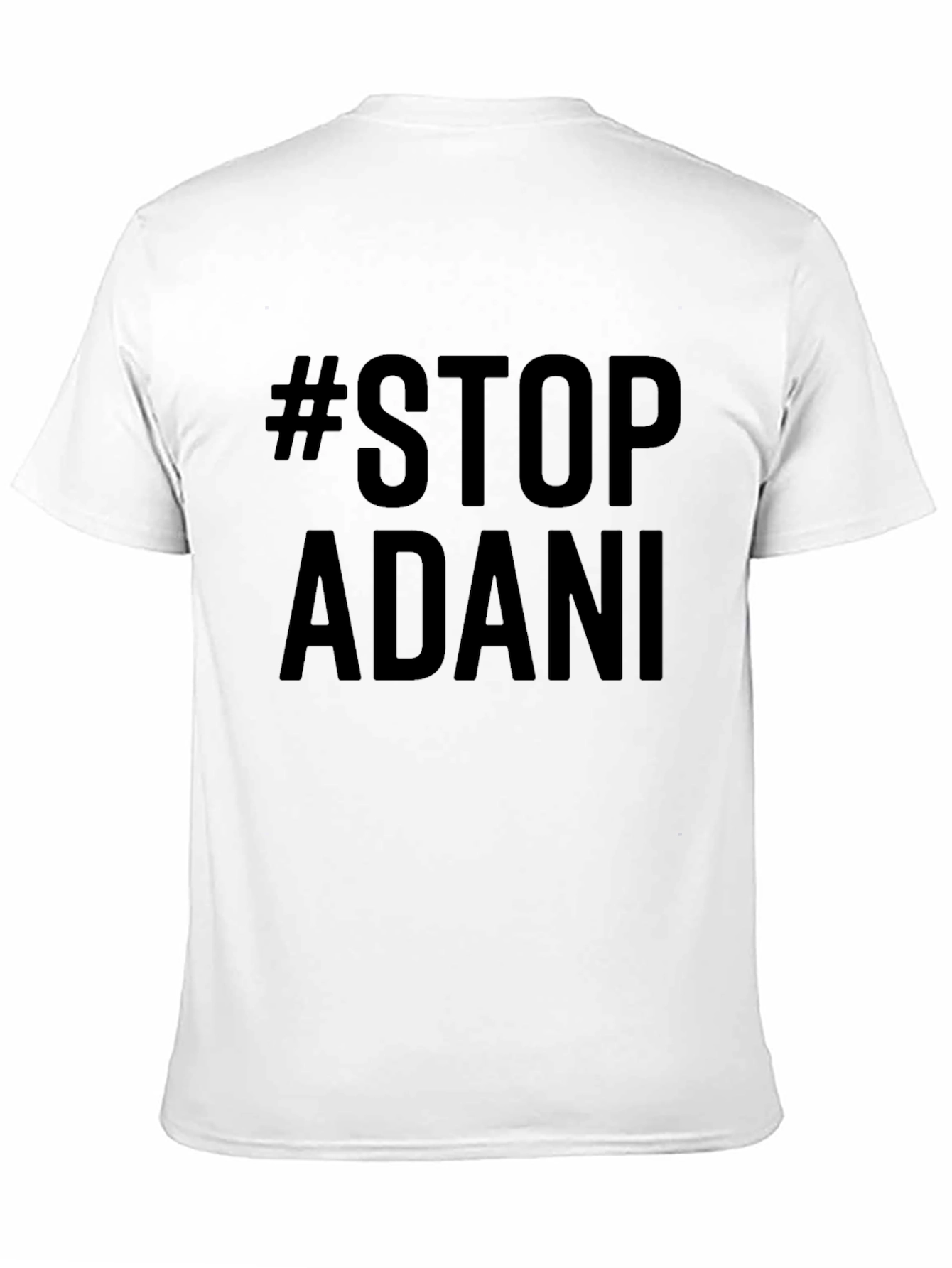 Stop Adani Black Tee - Protest Shirt