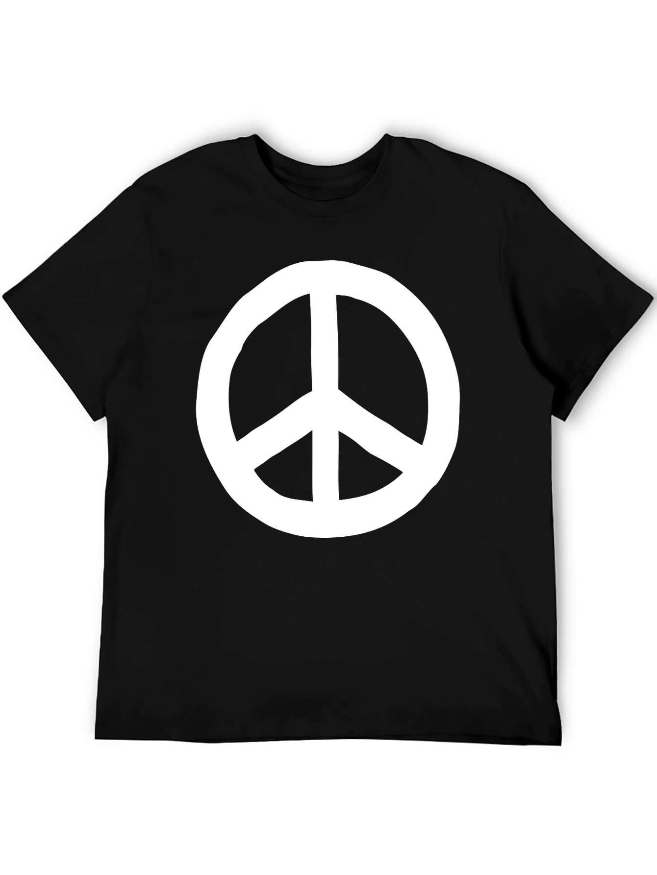 Peace Sign Graphic Tee - Classic Black T-Shirt