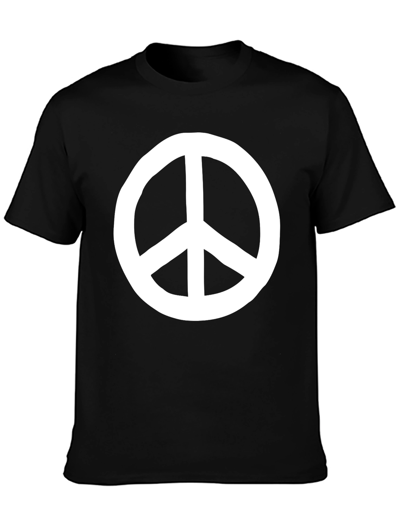 Peace Sign Graphic Tee - Classic Black T-Shirt