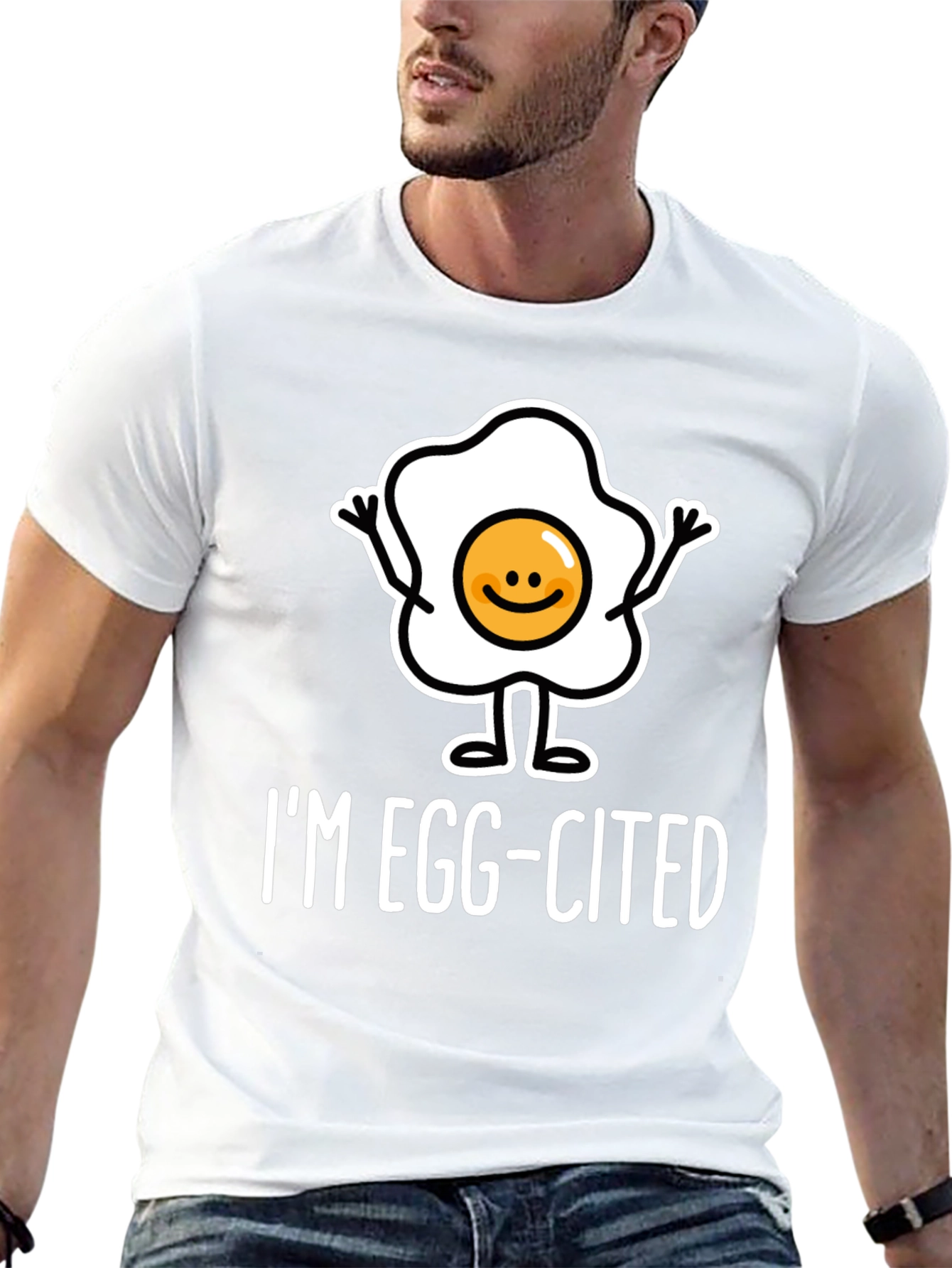 Im Egg-Cited Funny Foodie Graphic Tee