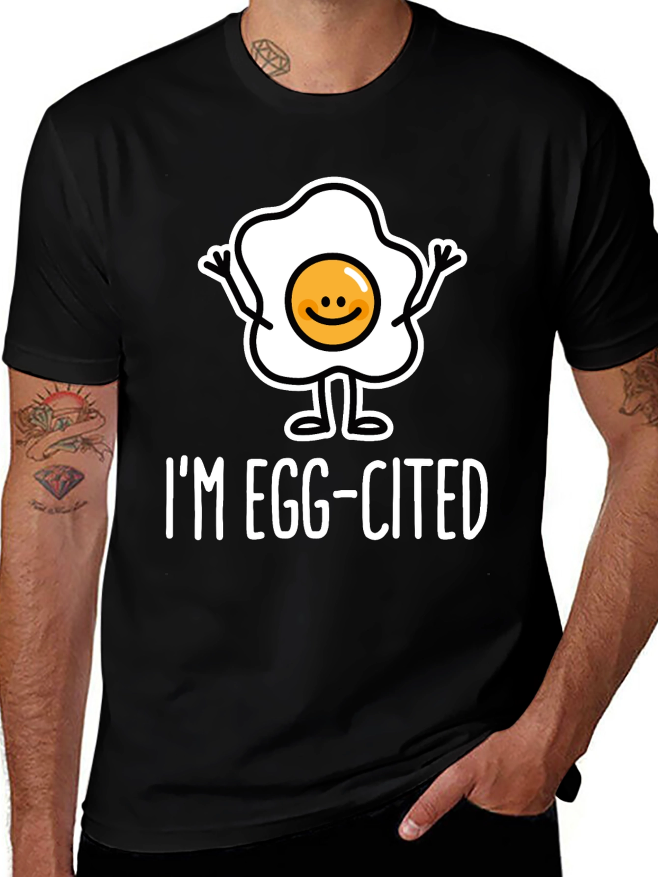 Im Egg-Cited Funny Foodie Graphic Tee