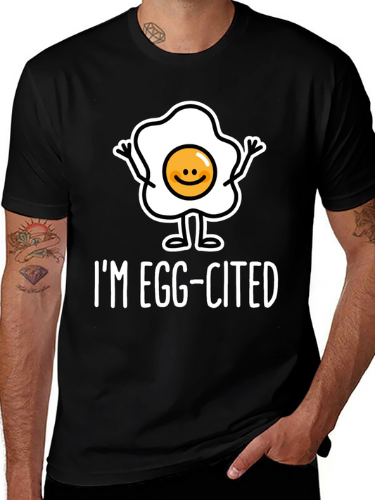 Im Egg-Cited Funny Foodie Graphic Tee