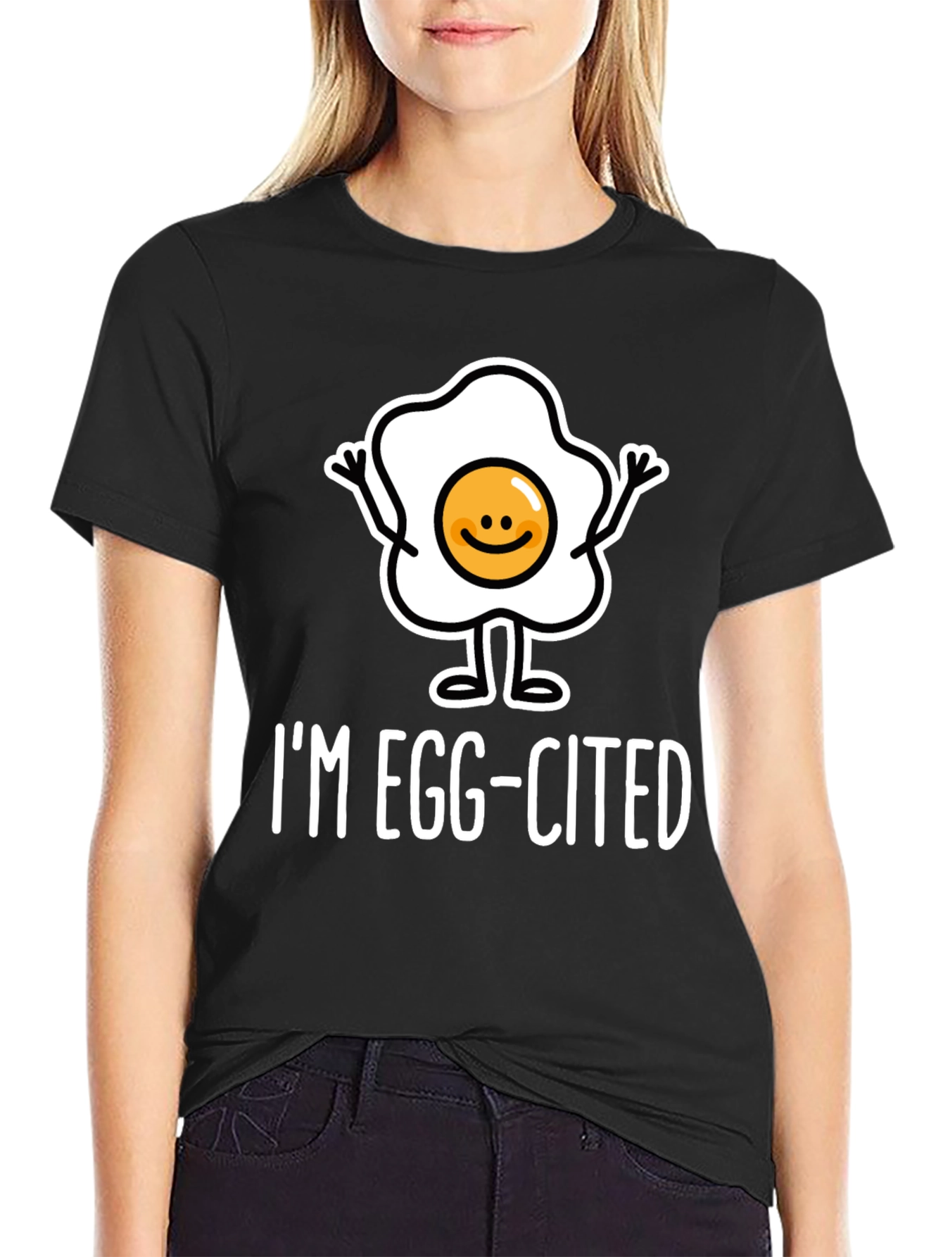 Im Egg-Cited Funny Foodie Graphic Tee