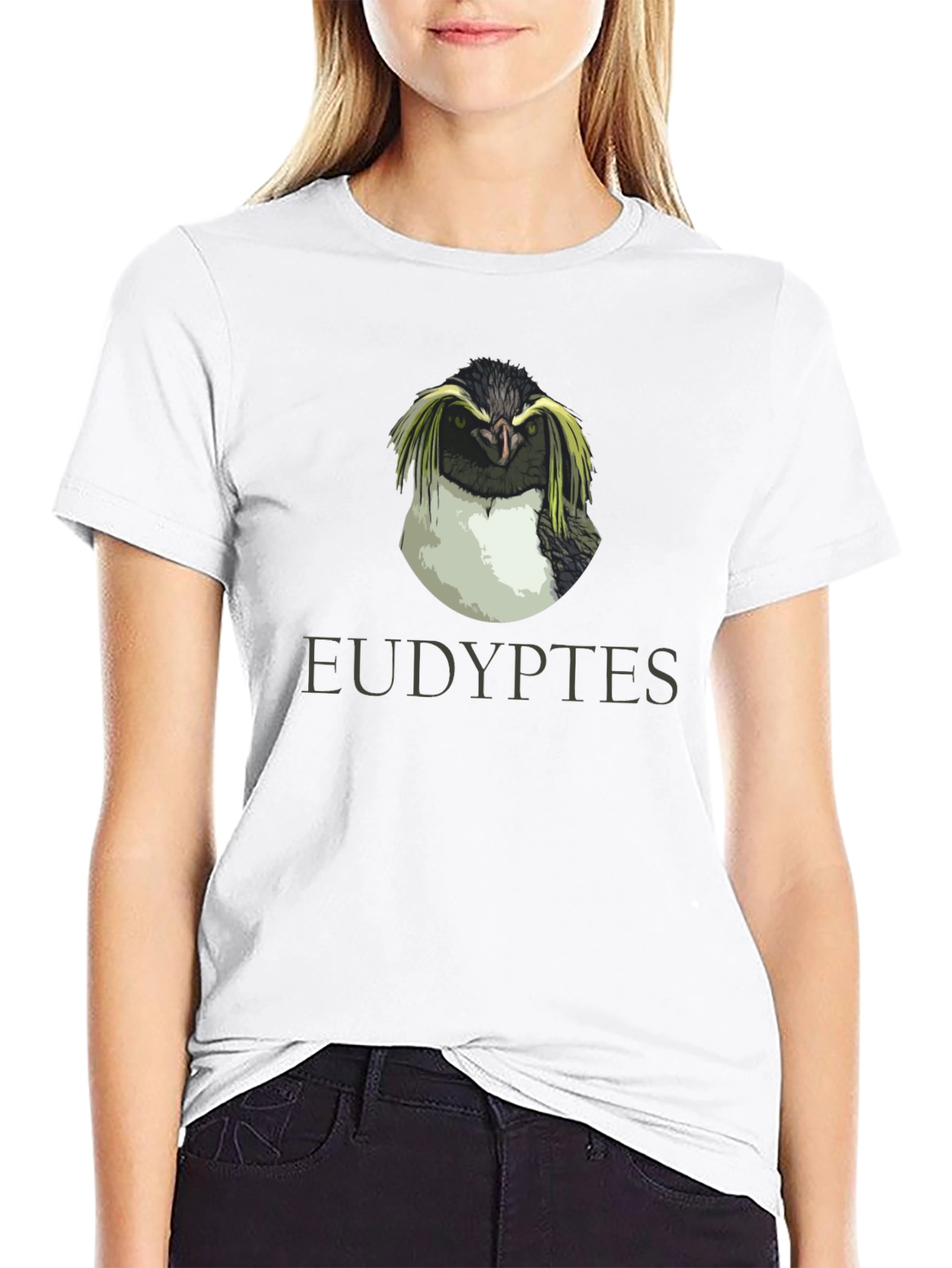 Eudyptes Penguin Graphic T-Shirt - Black