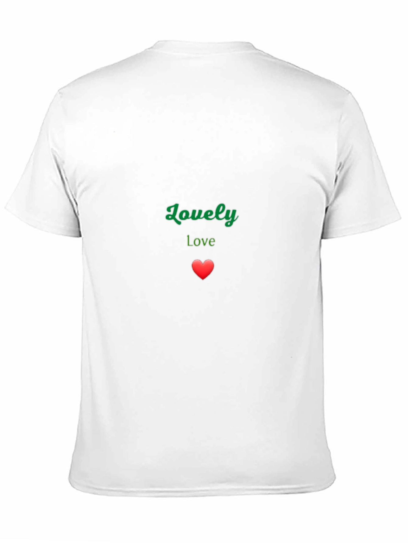 Lovely Love Heart Black T-Shirt