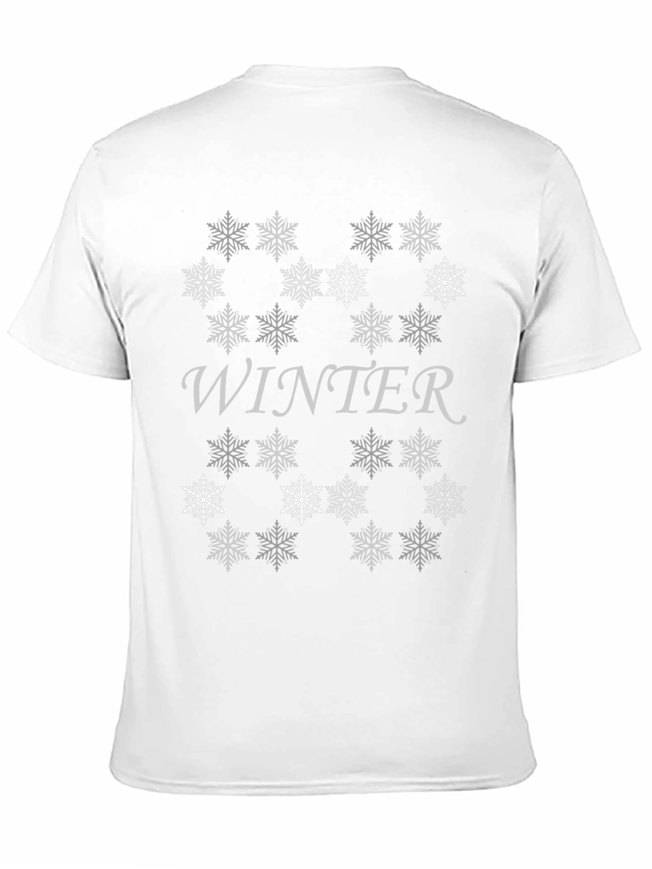 Winter Snowflake Graphic Tee - Stylish Holiday Apparel
