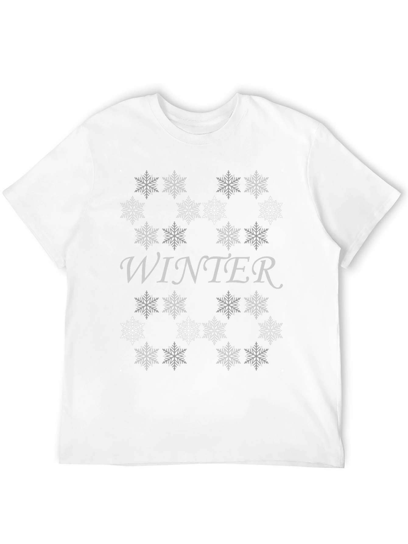 Winter Snowflake Graphic Tee - Stylish Holiday Apparel