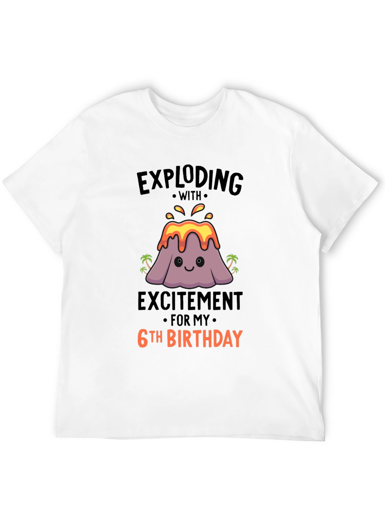 Exploding With Excitement 6th Birthday T-Shirt