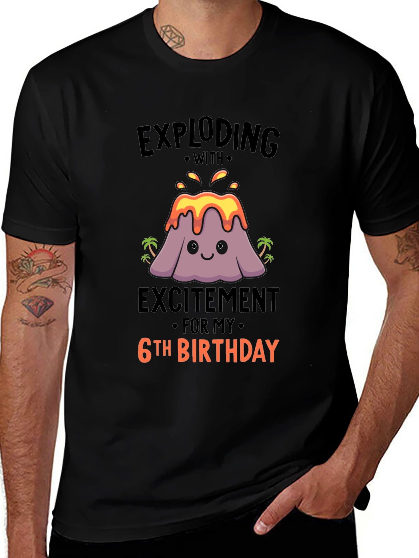 Exploding With Excitement 6th Birthday T-Shirt