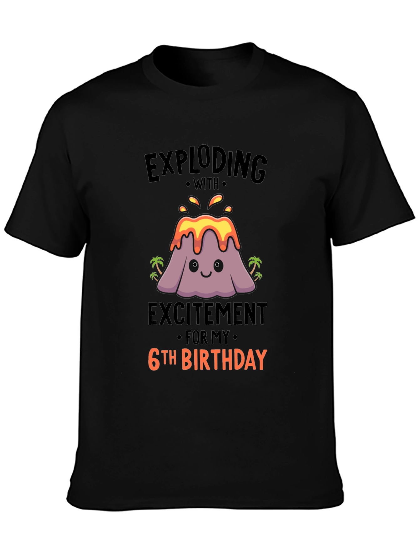 Exploding With Excitement 6th Birthday T-Shirt