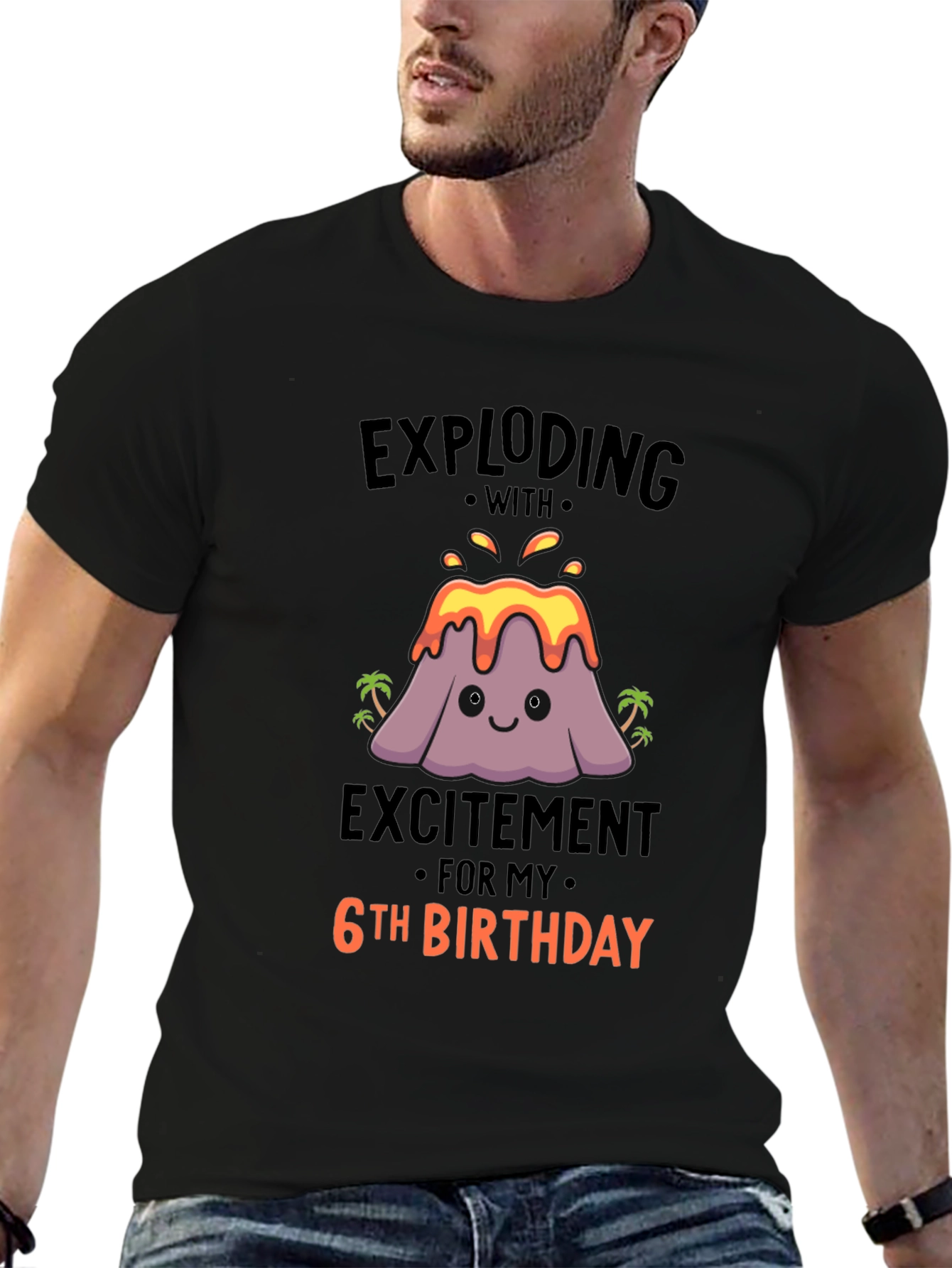 Exploding With Excitement 6th Birthday T-Shirt