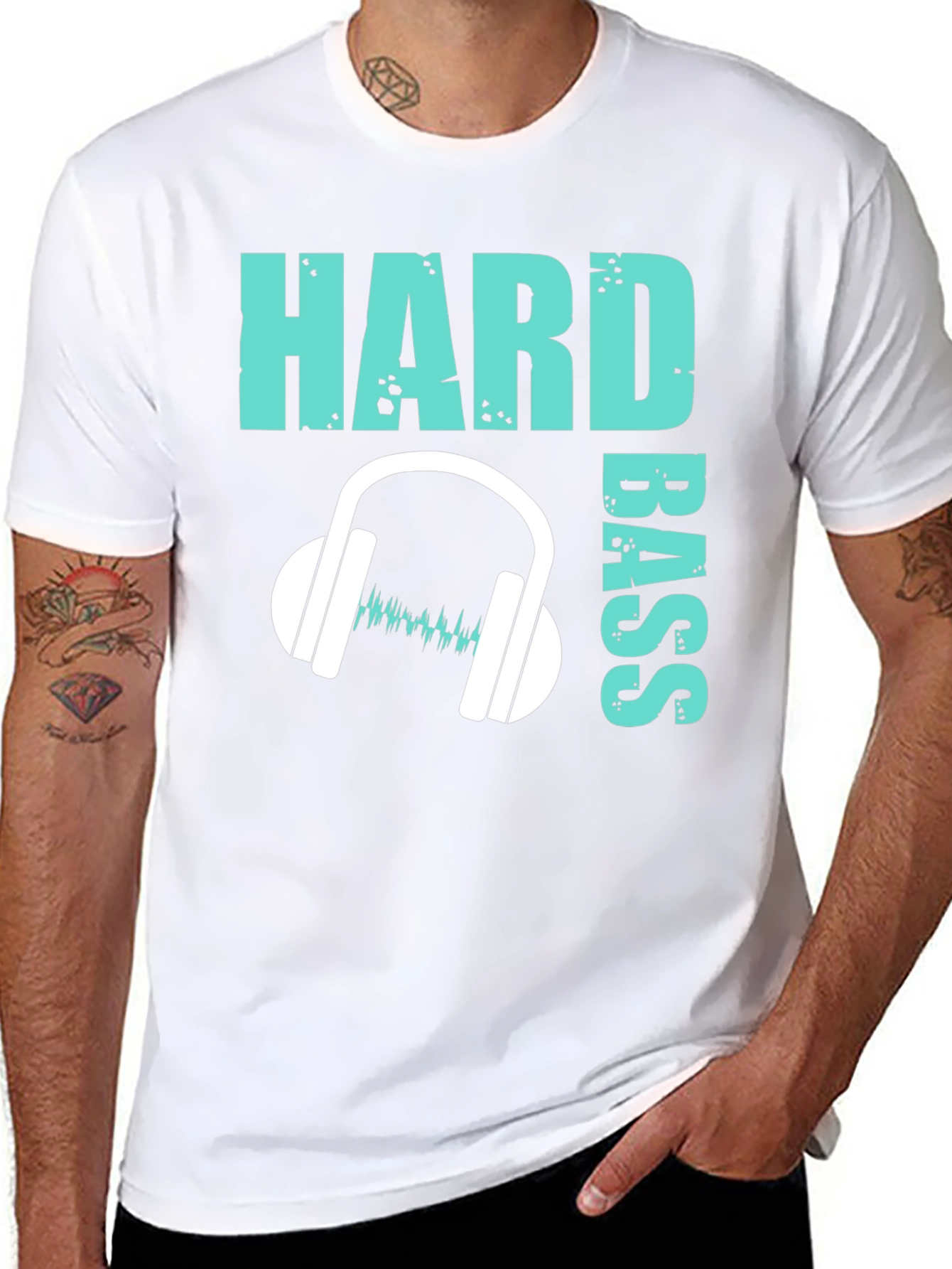 Hard Bass Graphic Tee - Music Lover T-Shirt