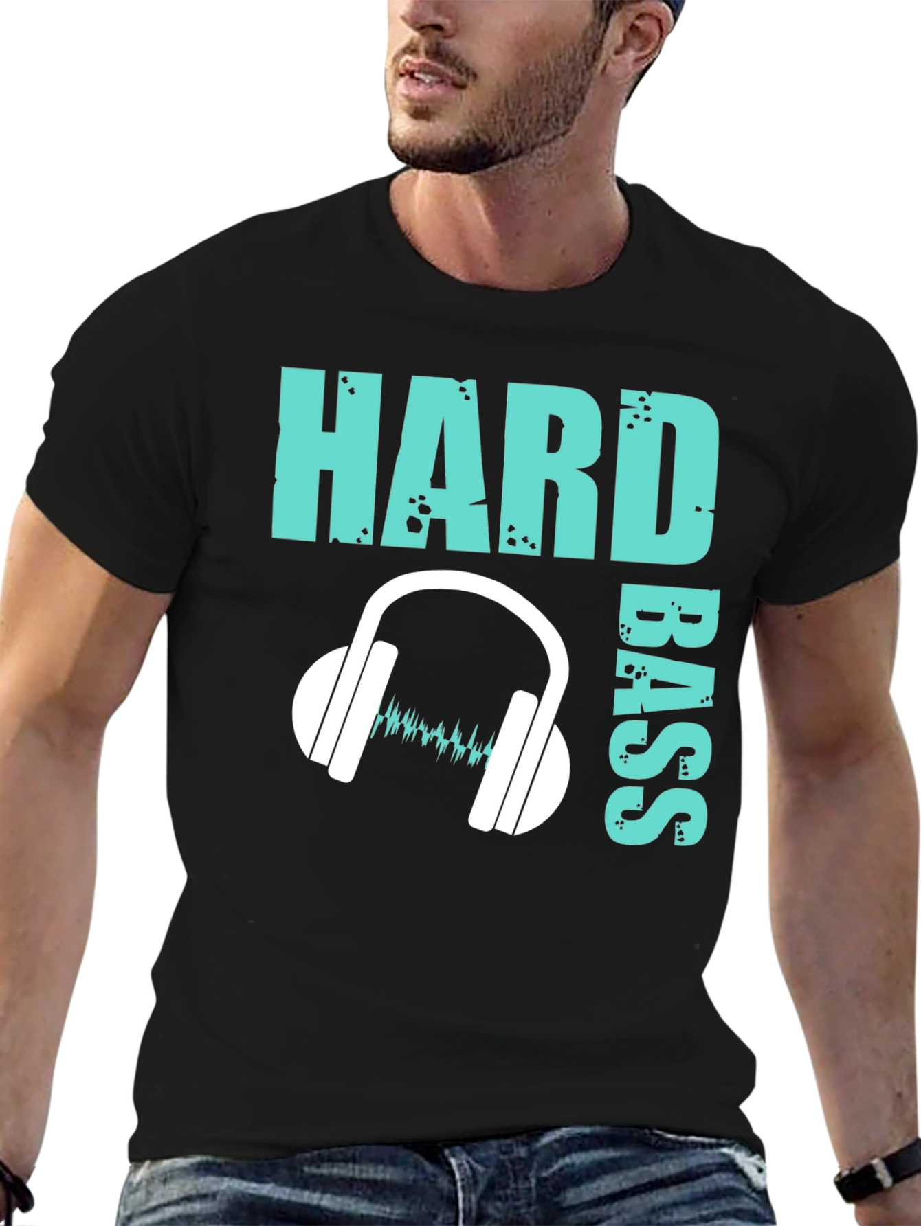 Hard Bass Graphic Tee - Music Lover T-Shirt