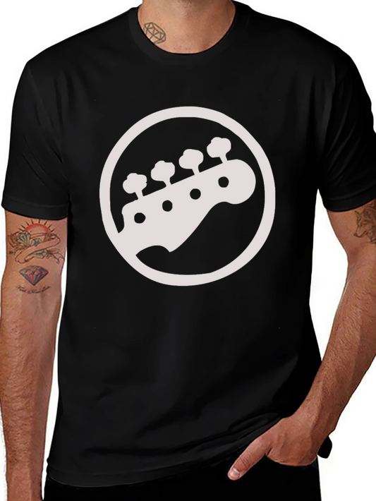 Bass Guitar Headstock T-Shirt - Musician Tee