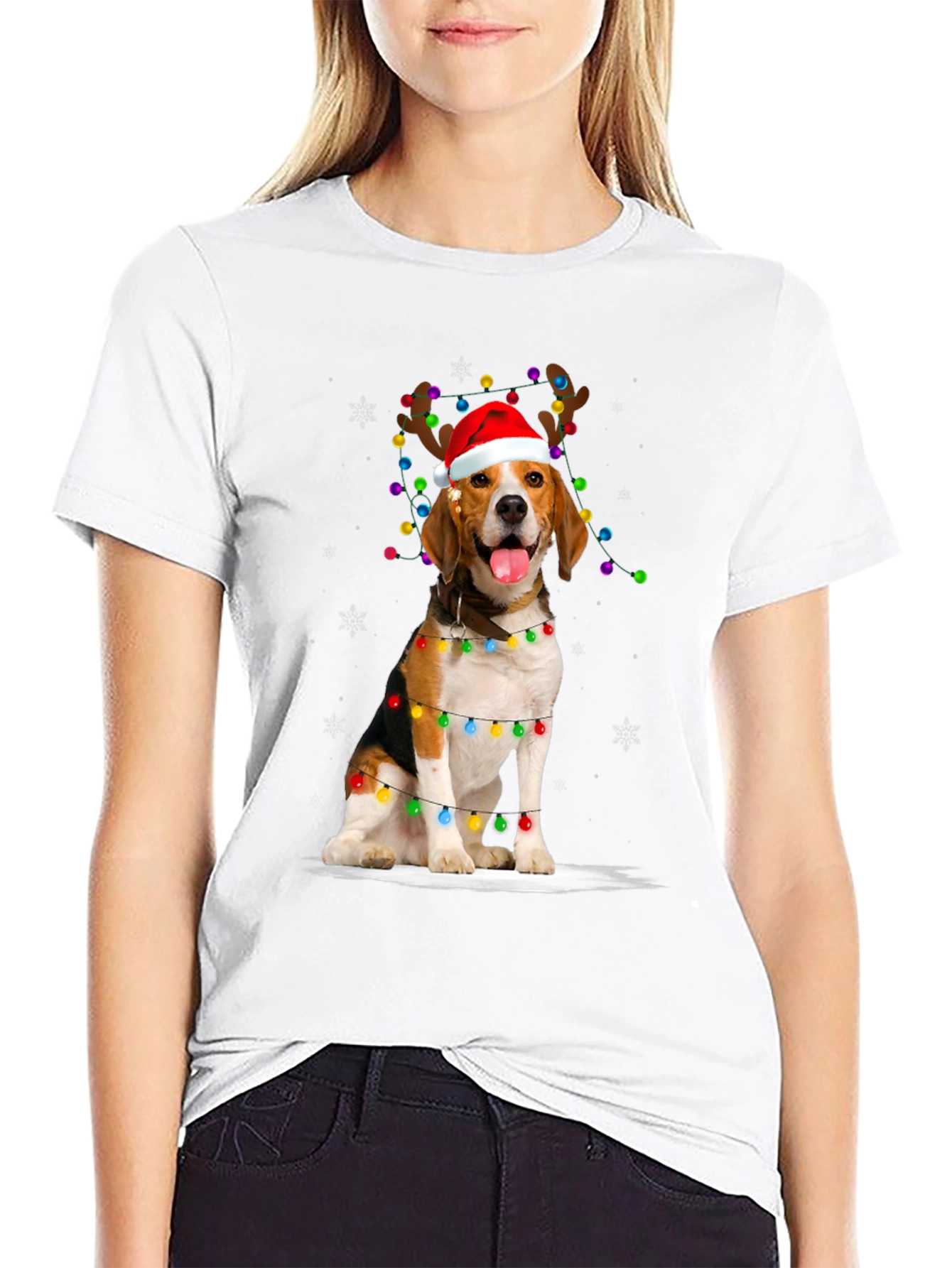 Festive Beagle Holiday T-Shirt