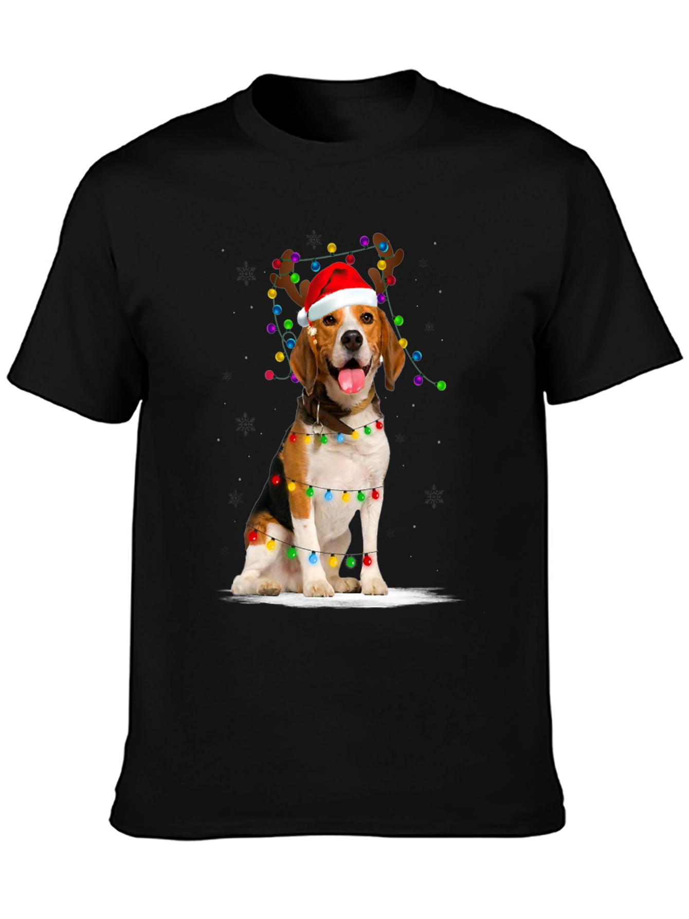 Festive Beagle Holiday T-Shirt