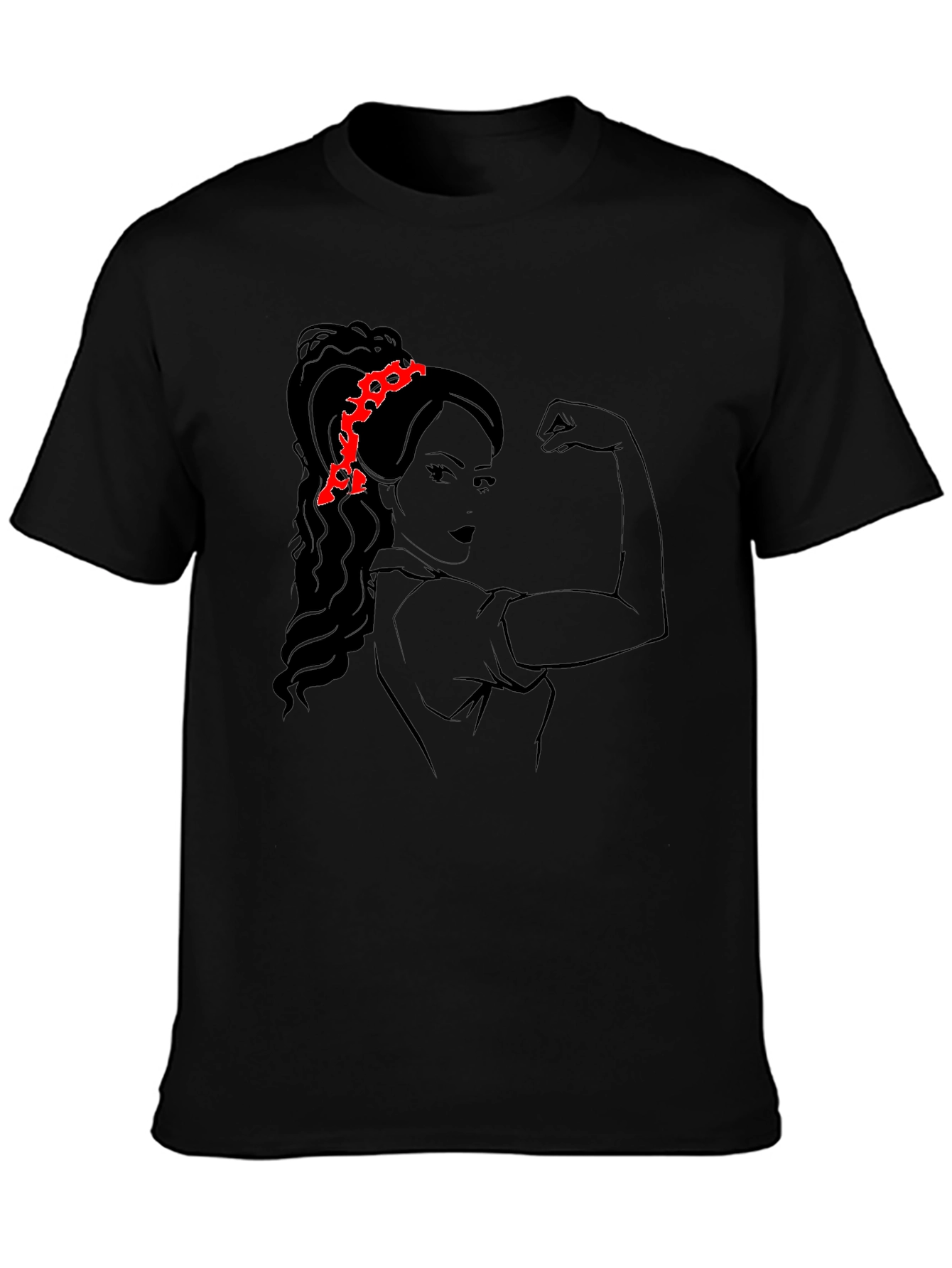 Feminist Rosie the Riveter Black T-Shirt