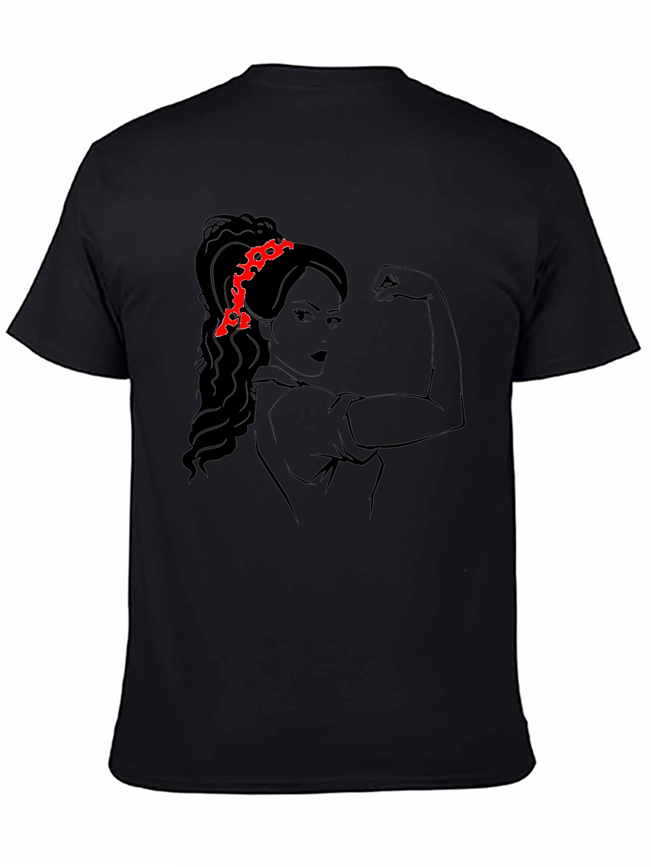 Feminist Rosie the Riveter Black T-Shirt