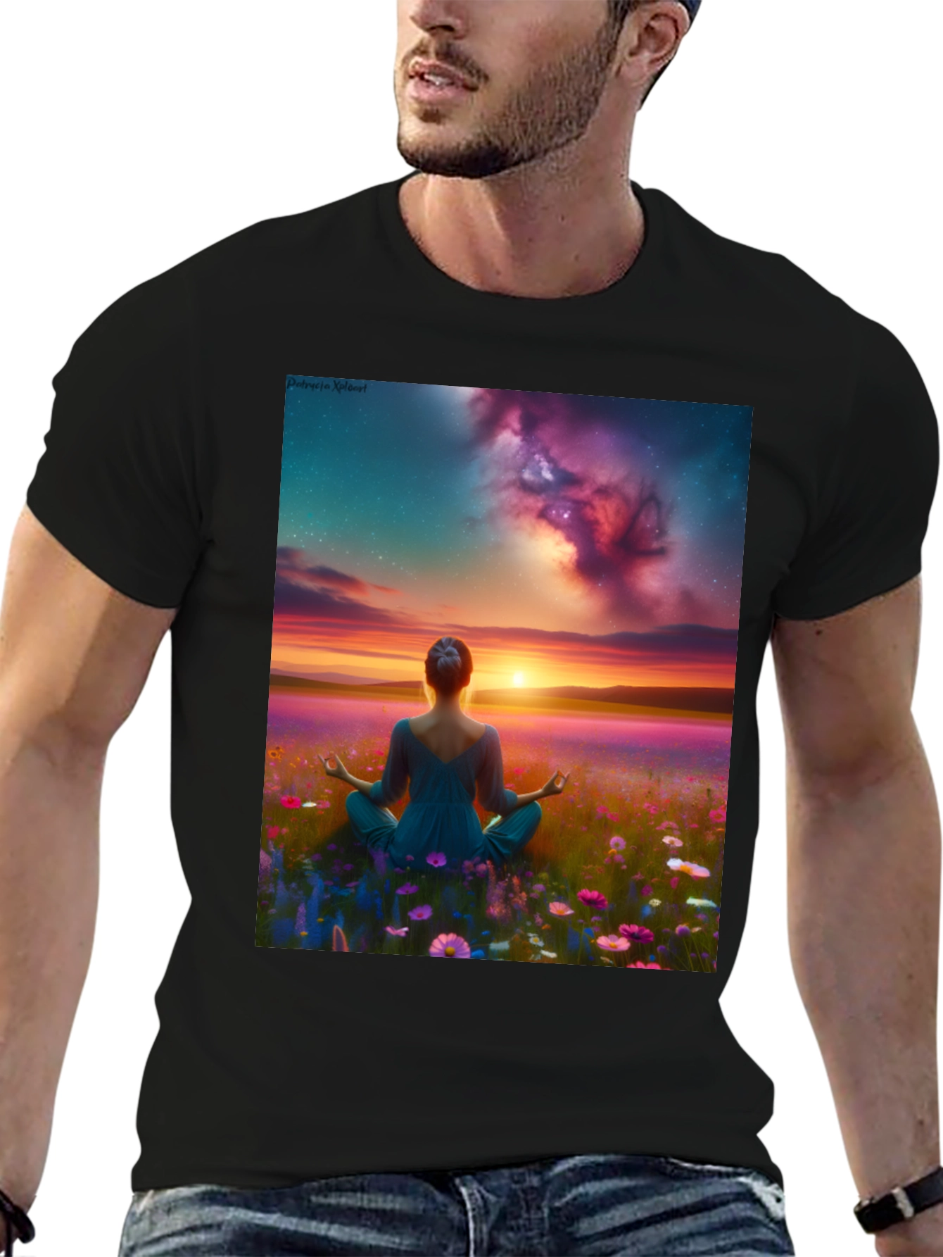 Zen Sunset Meditation T-Shirt