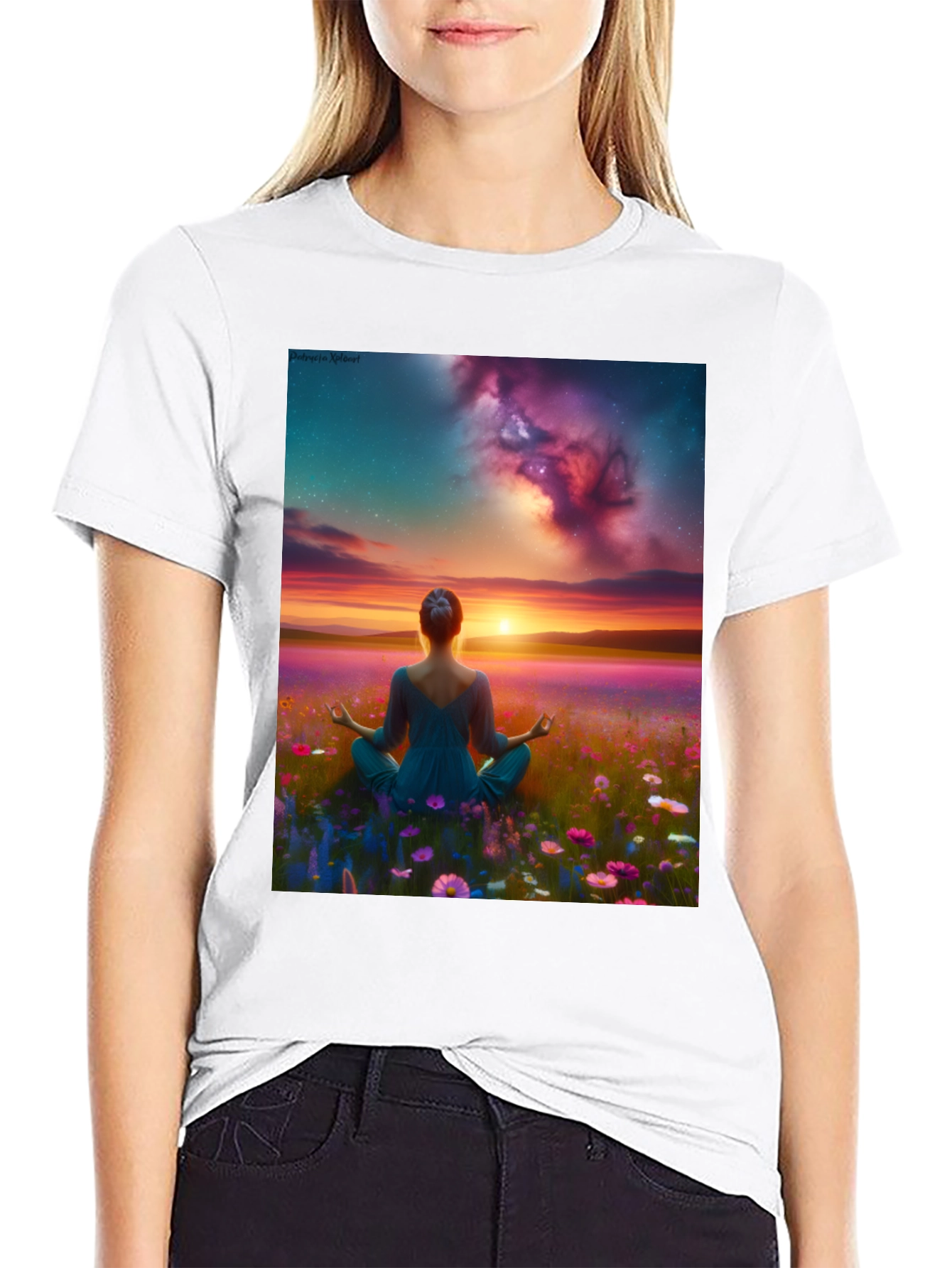 Zen Sunset Meditation T-Shirt