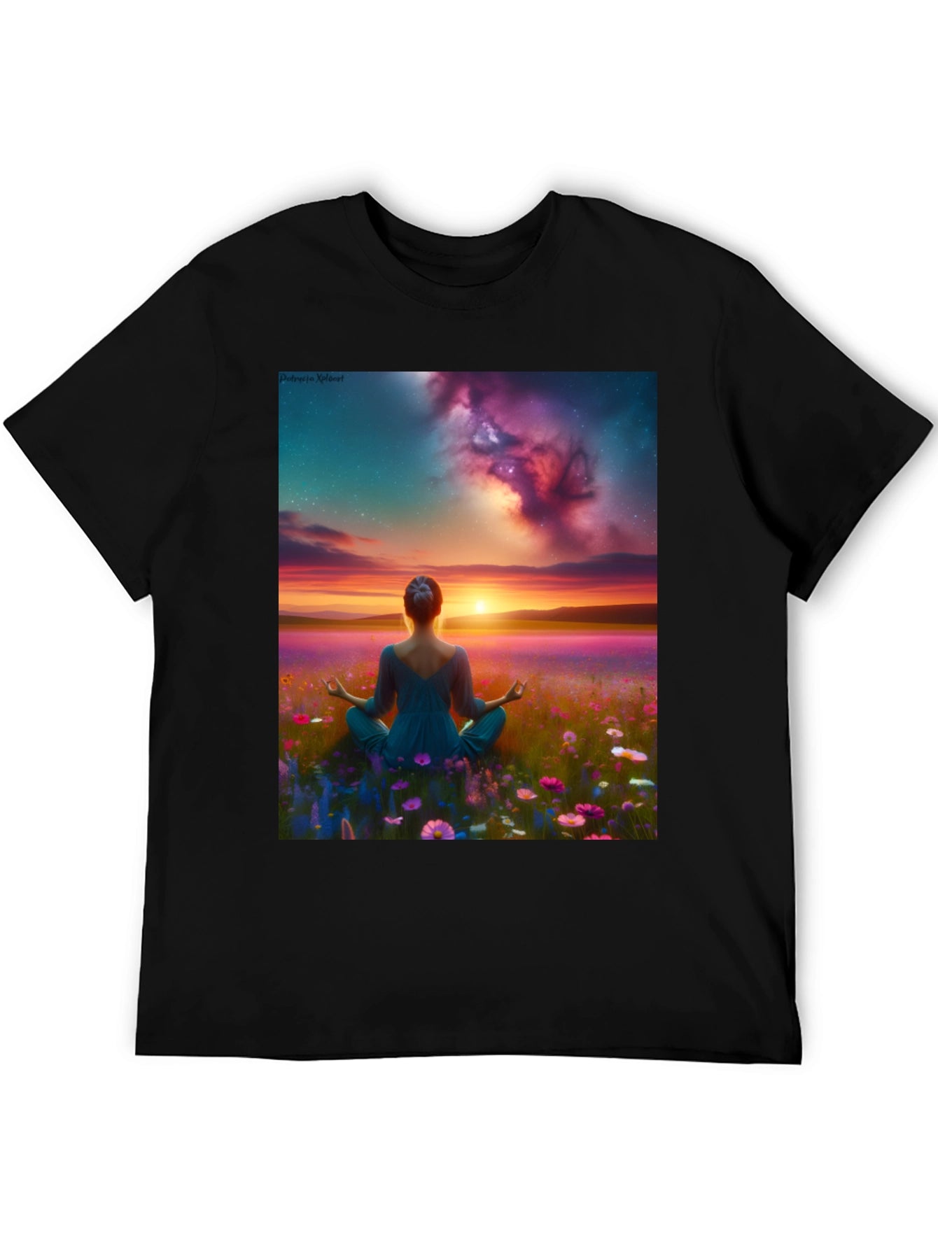 Zen Sunset Meditation T-Shirt