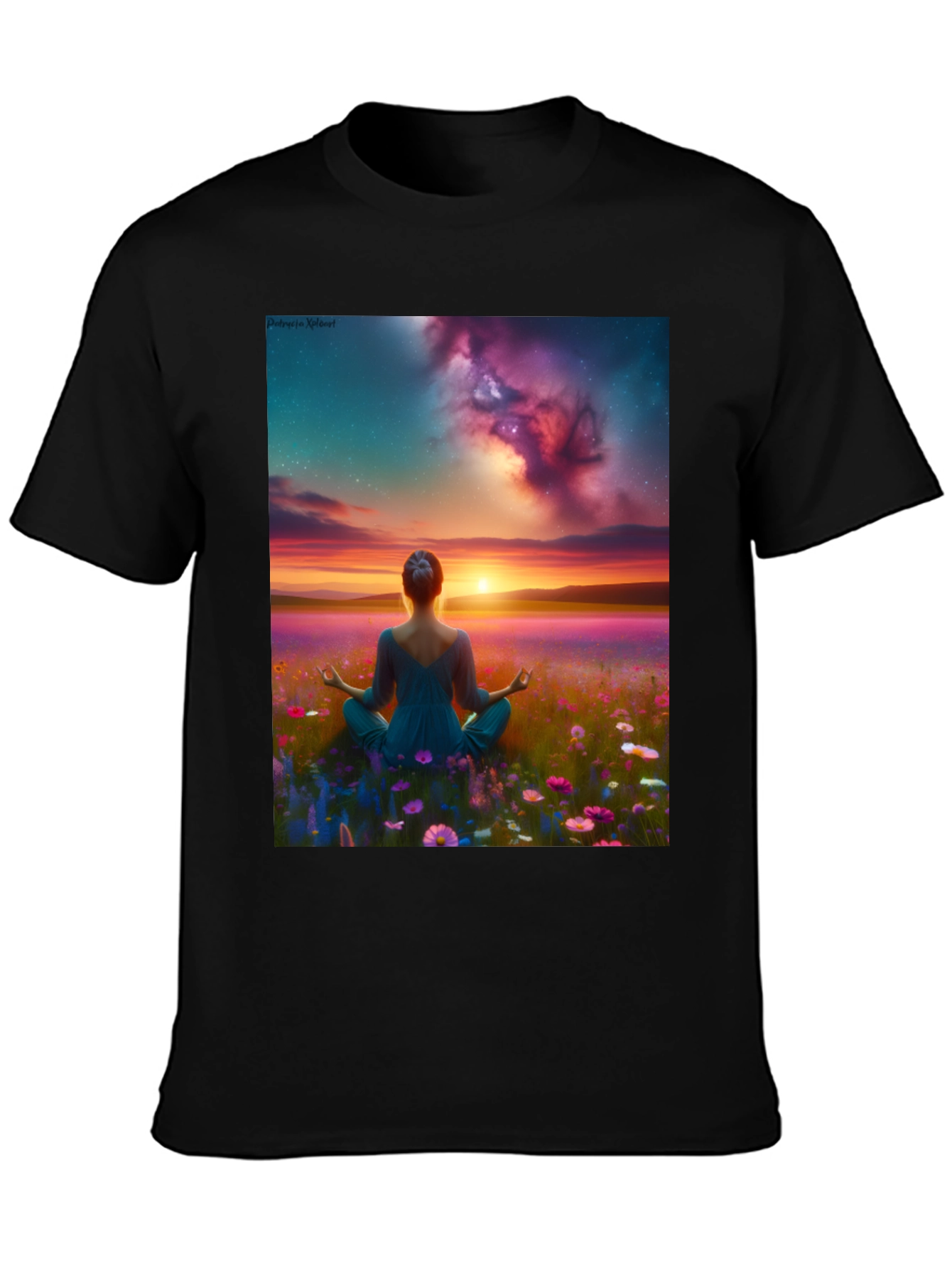 Zen Sunset Meditation T-Shirt