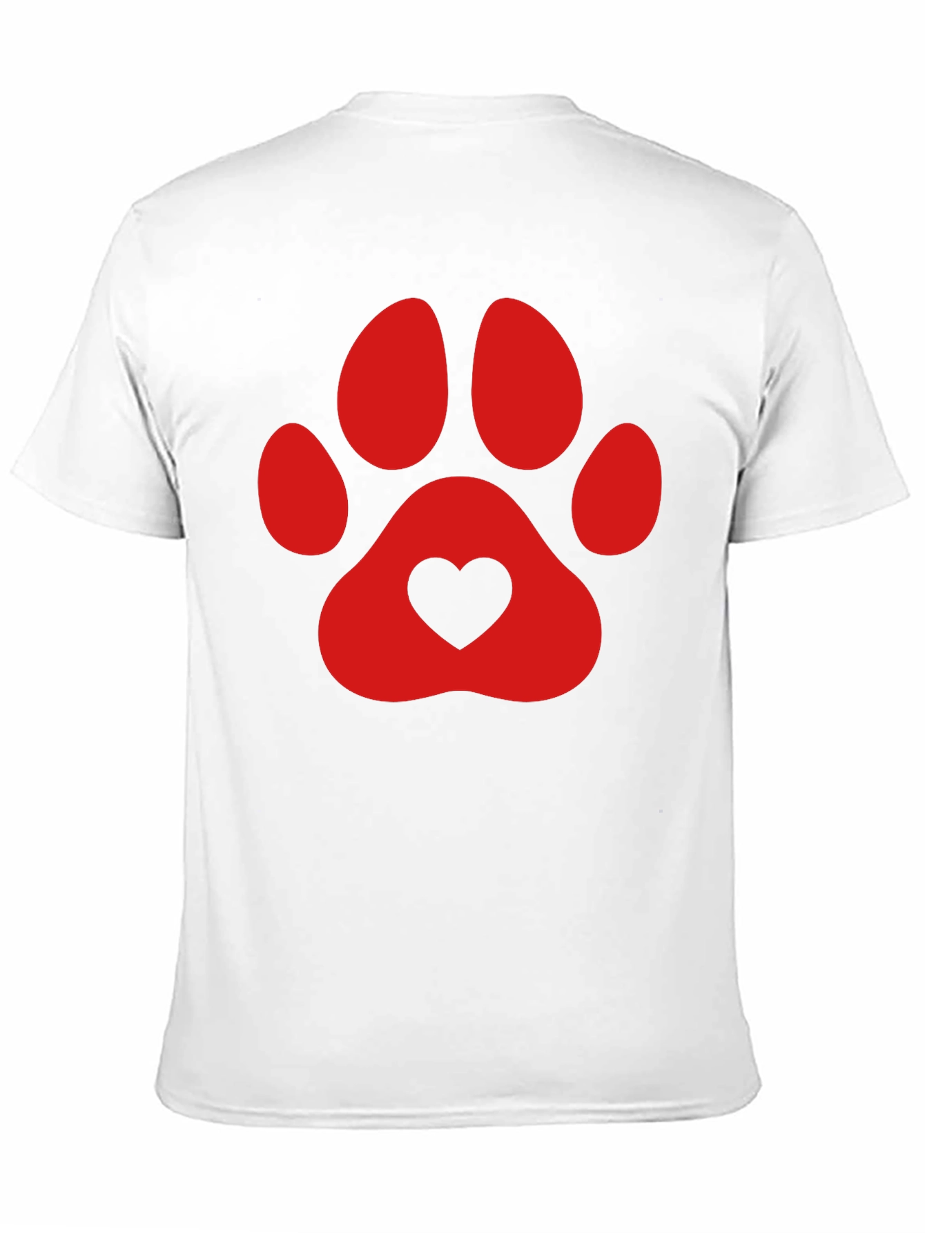 Dog Lover Paw Print T-Shirt
