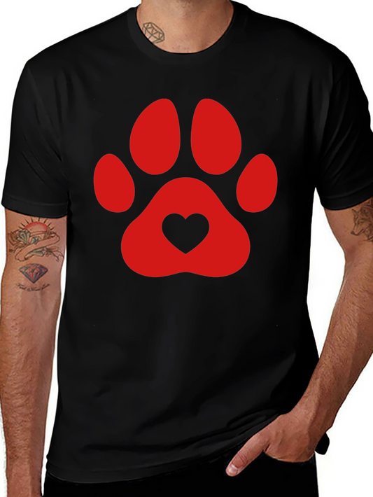 Dog Lover Paw Print T-Shirt