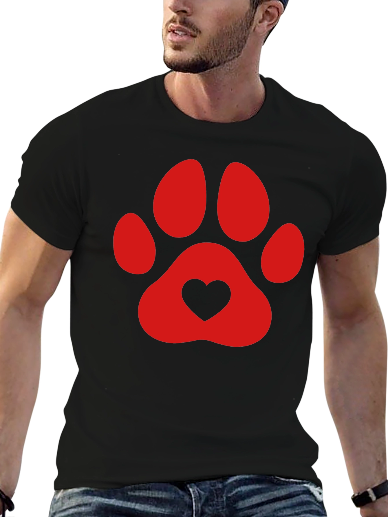 Dog Lover Paw Print T-Shirt