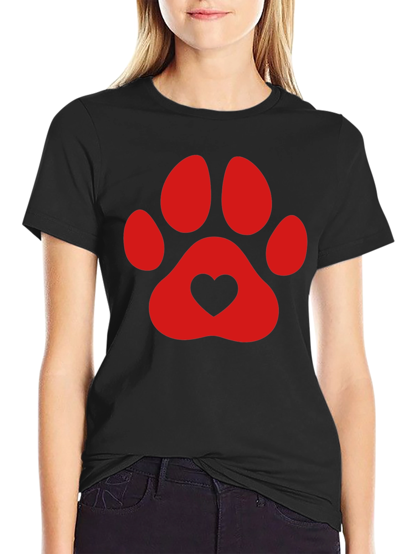 Dog Lover Paw Print T-Shirt