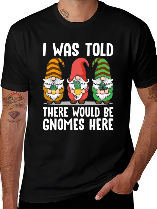 Gnome Here T-Shirt - Funny Garden Lover Tee