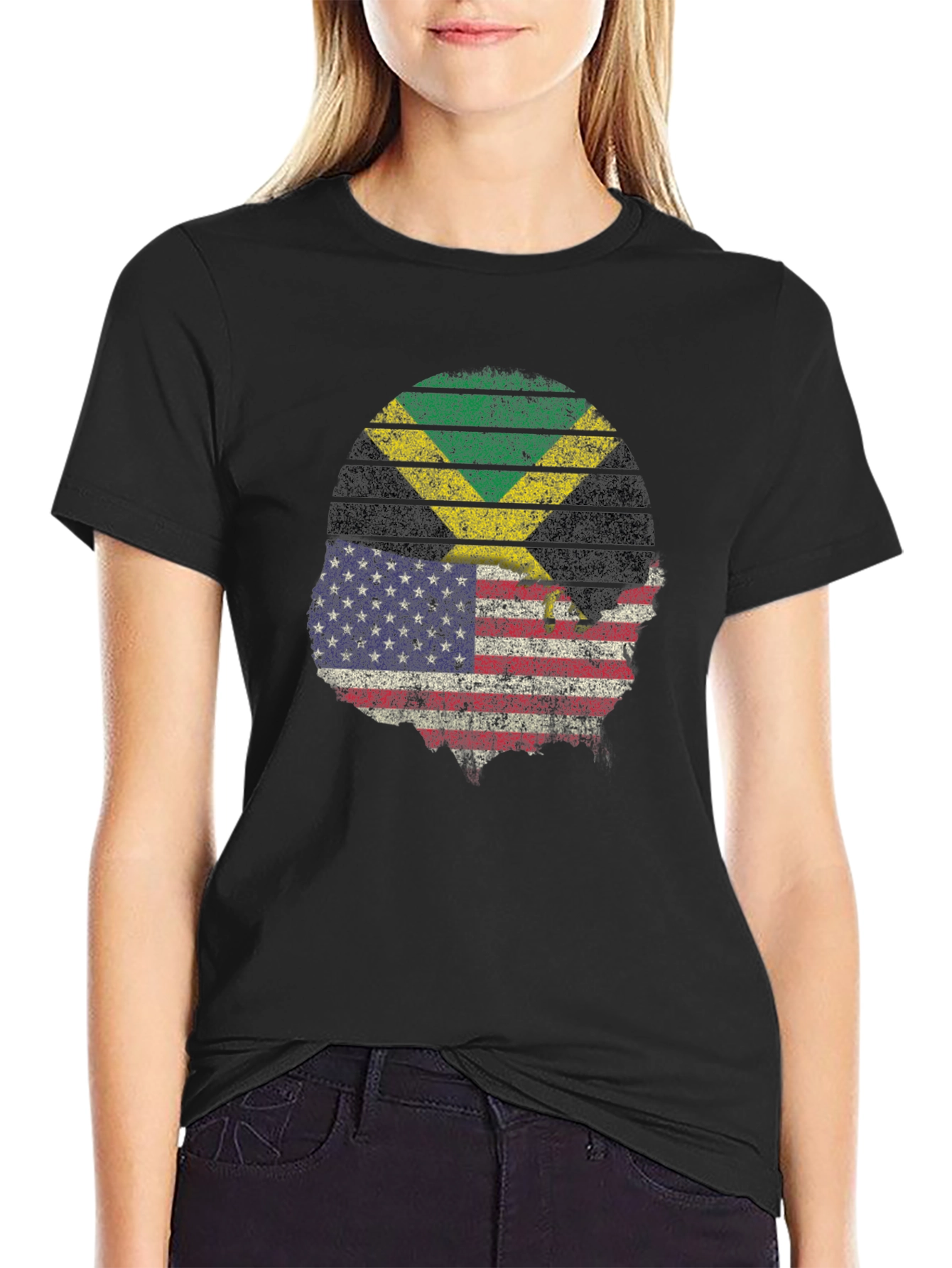 Jamaica USA Flag T-Shirt