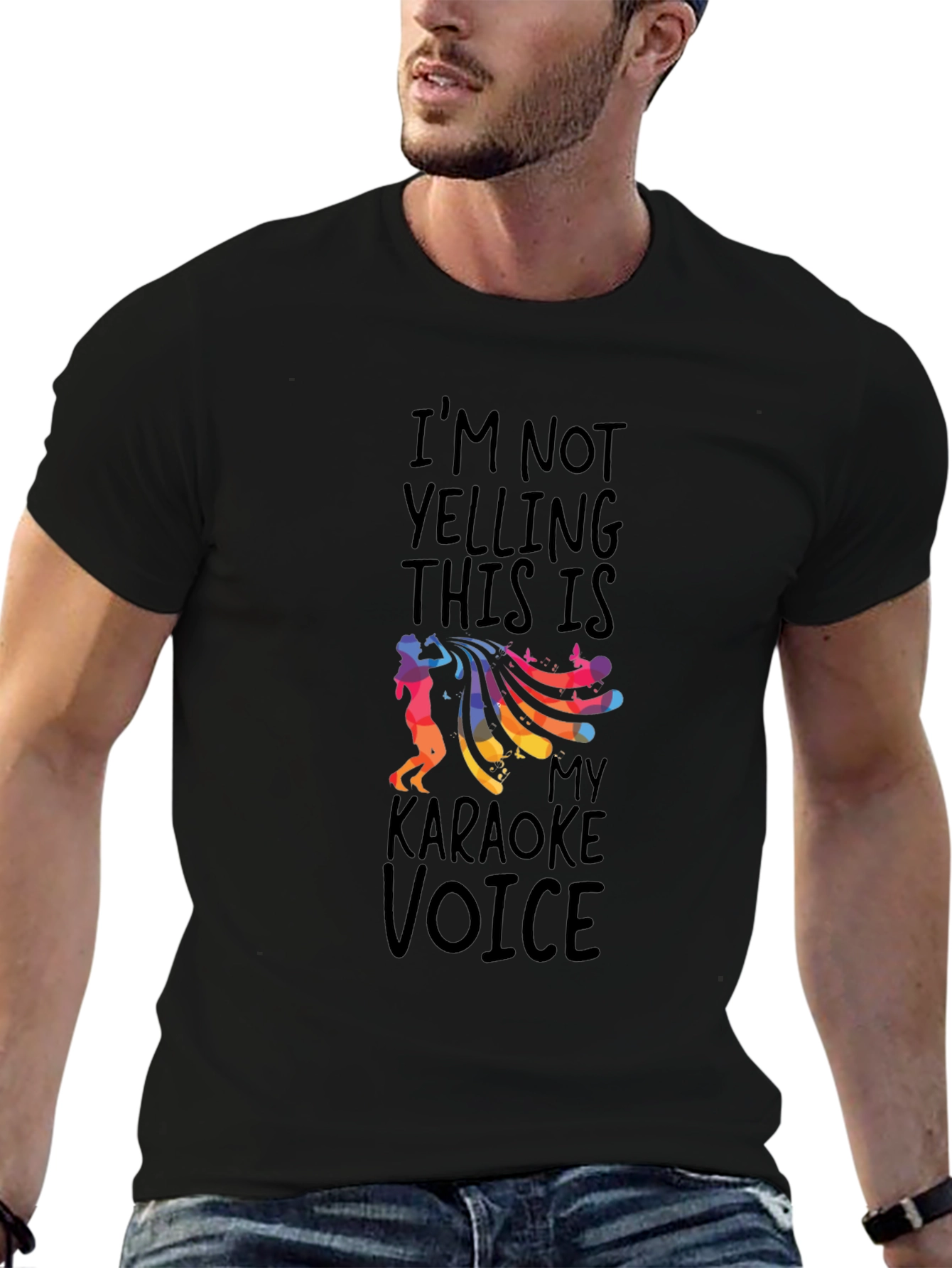 Karaoke Voice Graphic Tee - Black