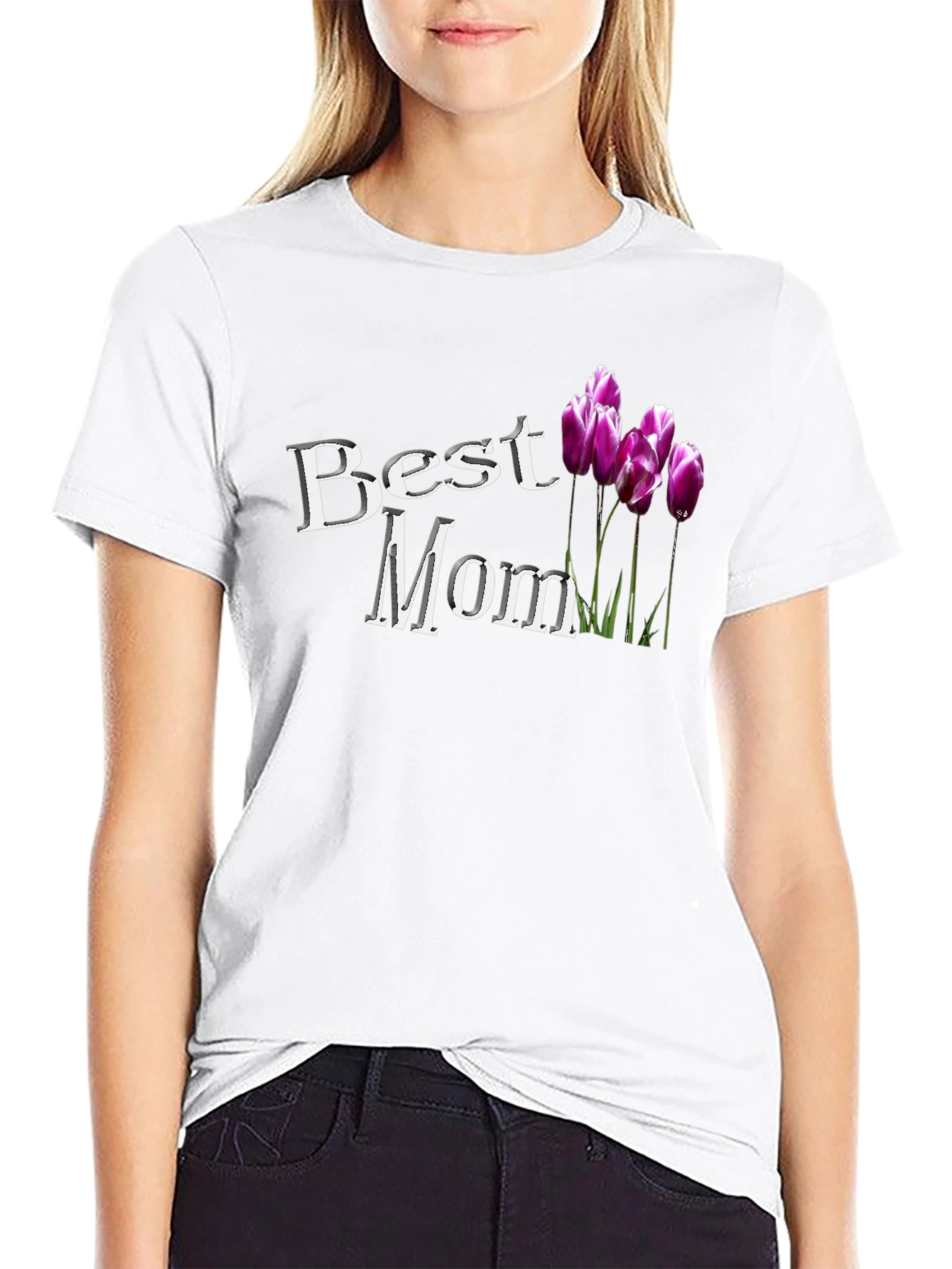Best Mom Tulip T-Shirt