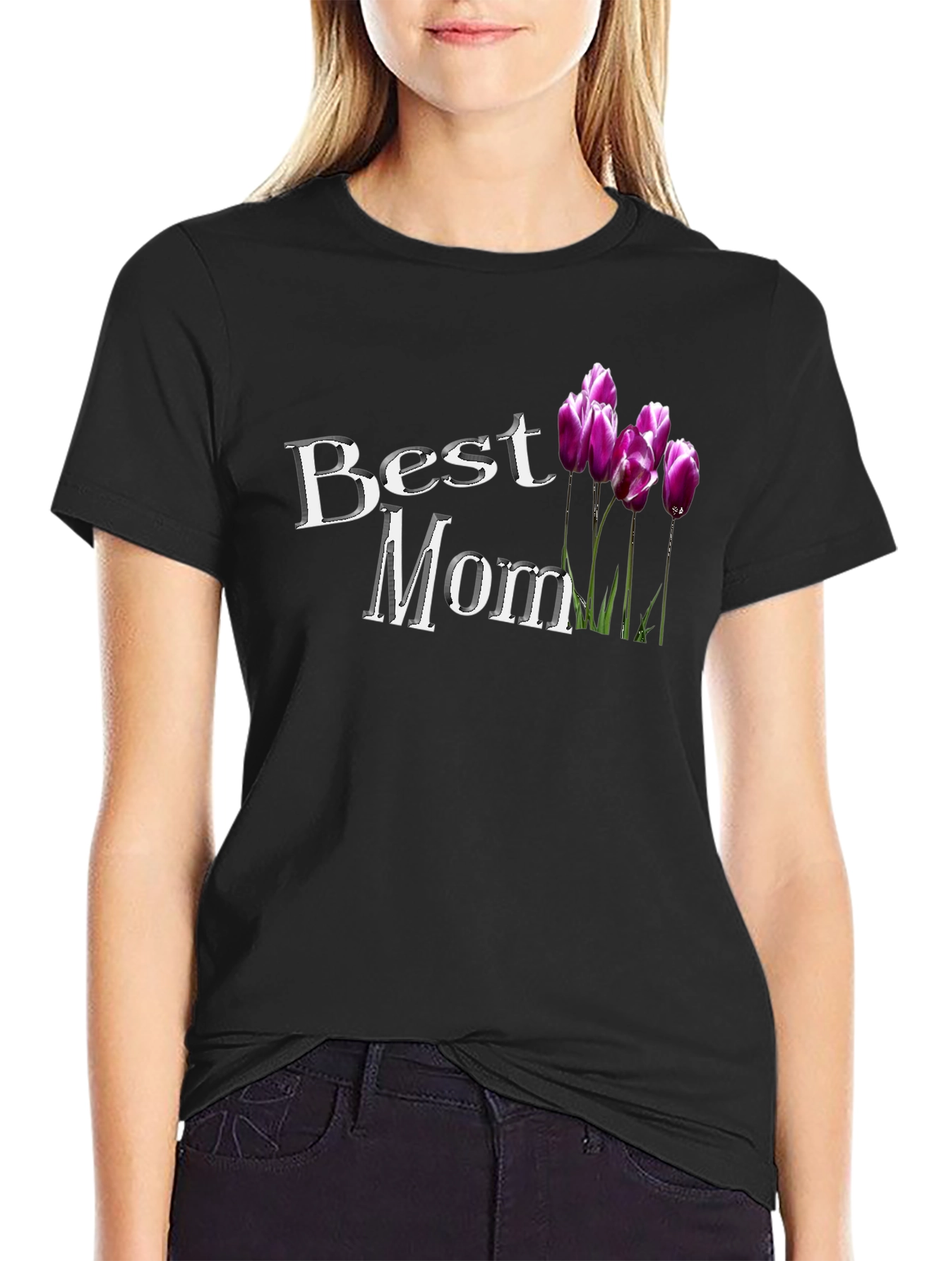 Best Mom Tulip T-Shirt