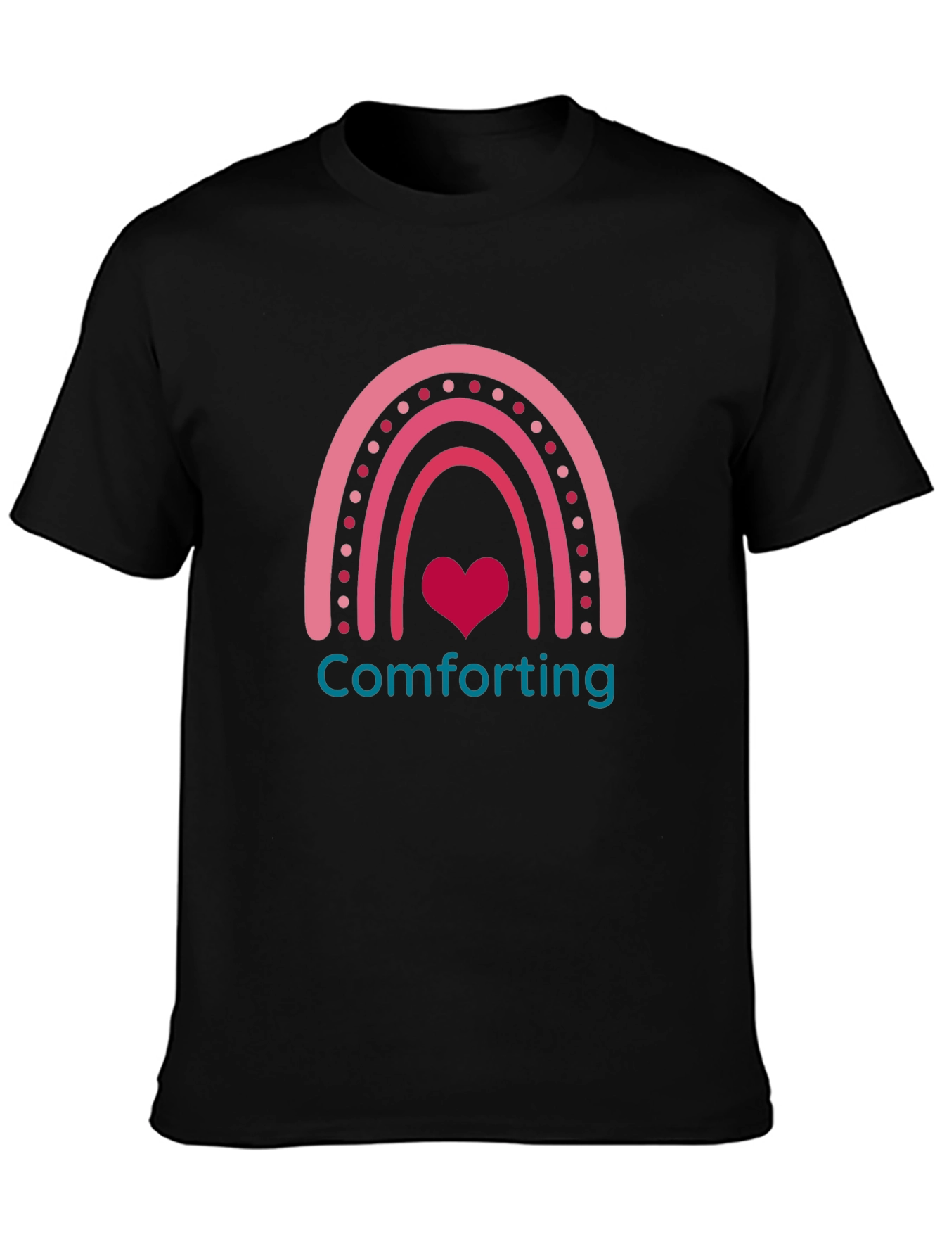 Comforting Heart Rainbow Graphic Tee