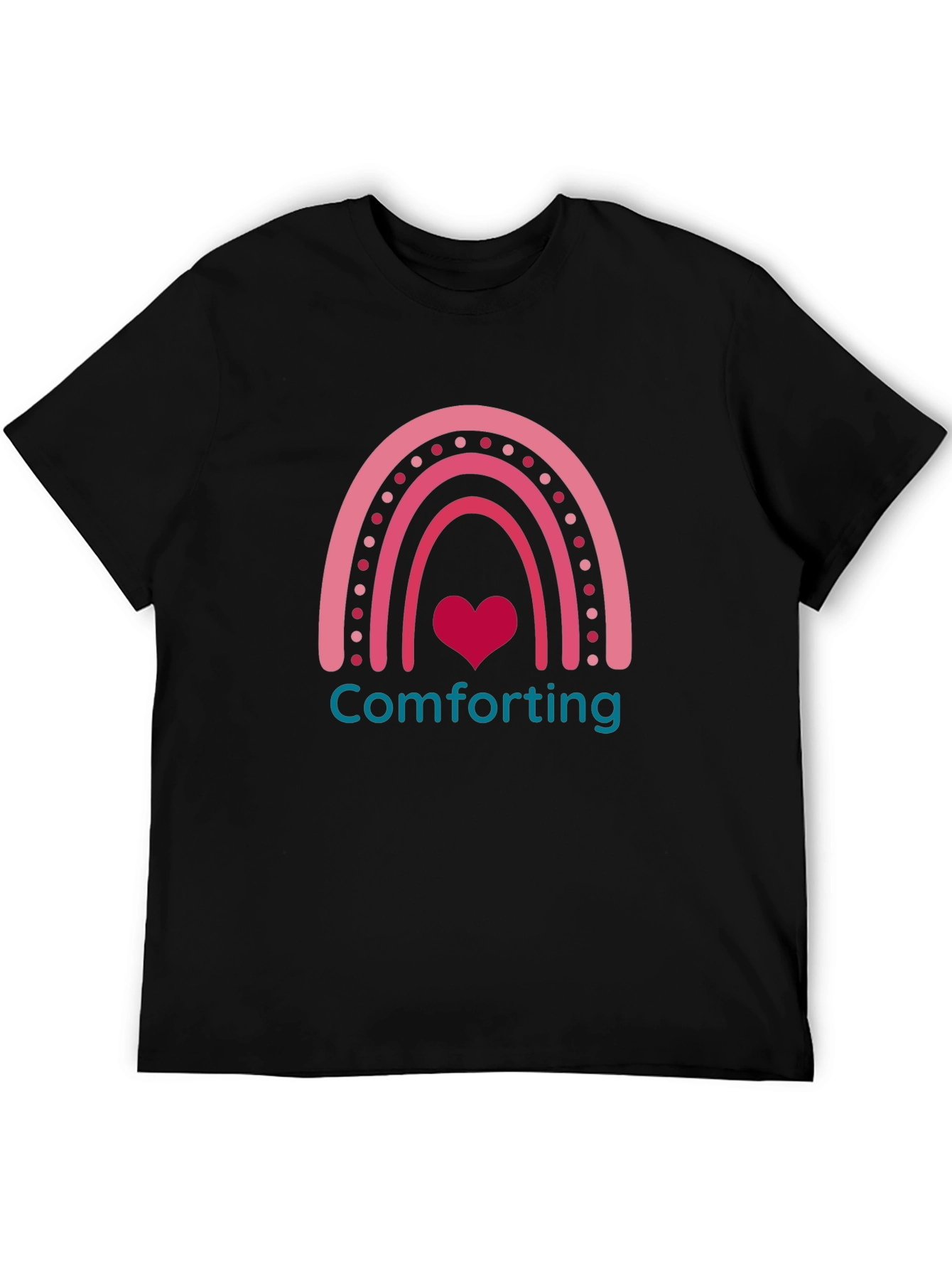 Comforting Heart Rainbow Graphic Tee