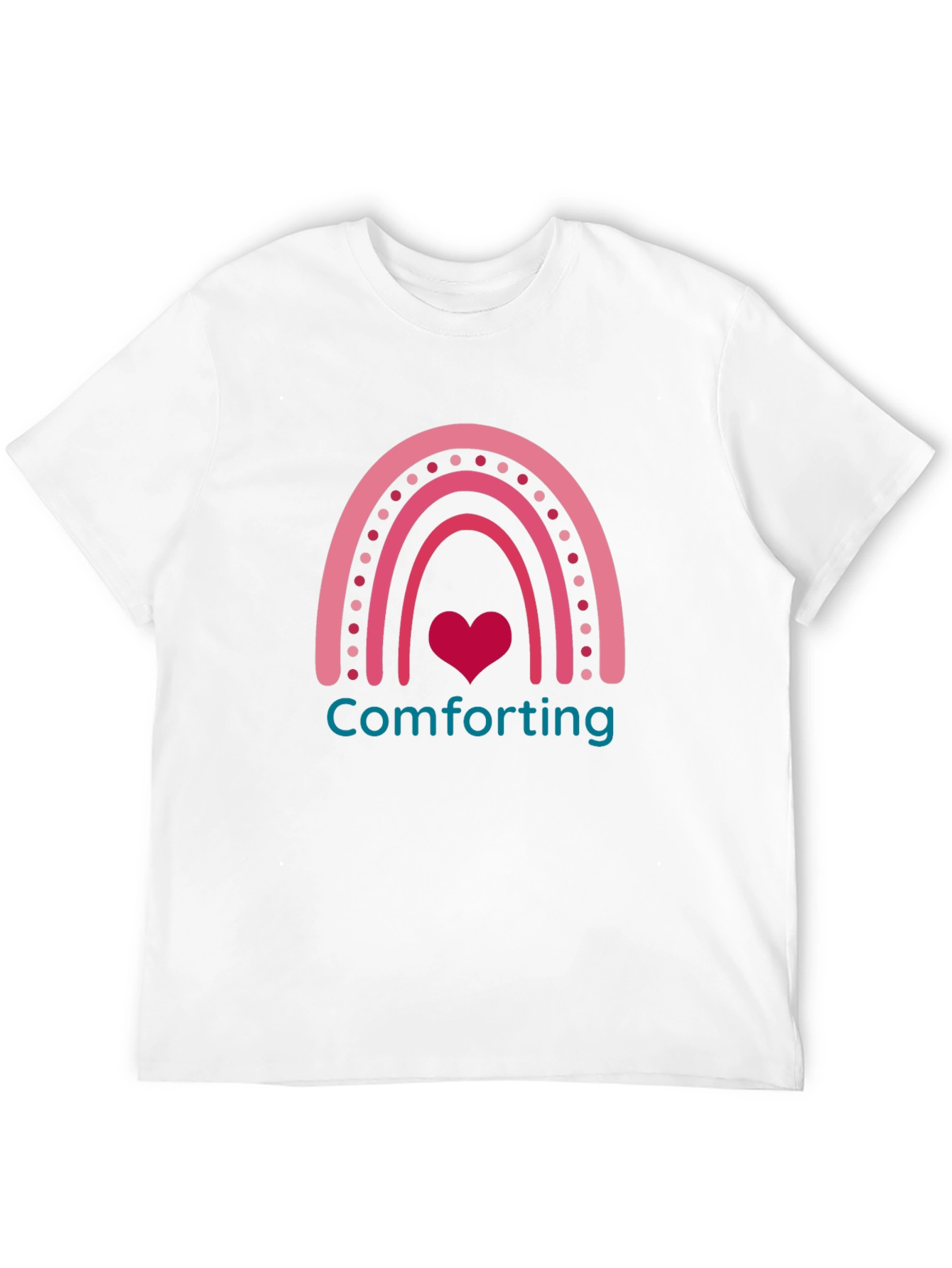 Comforting Heart Rainbow Graphic Tee