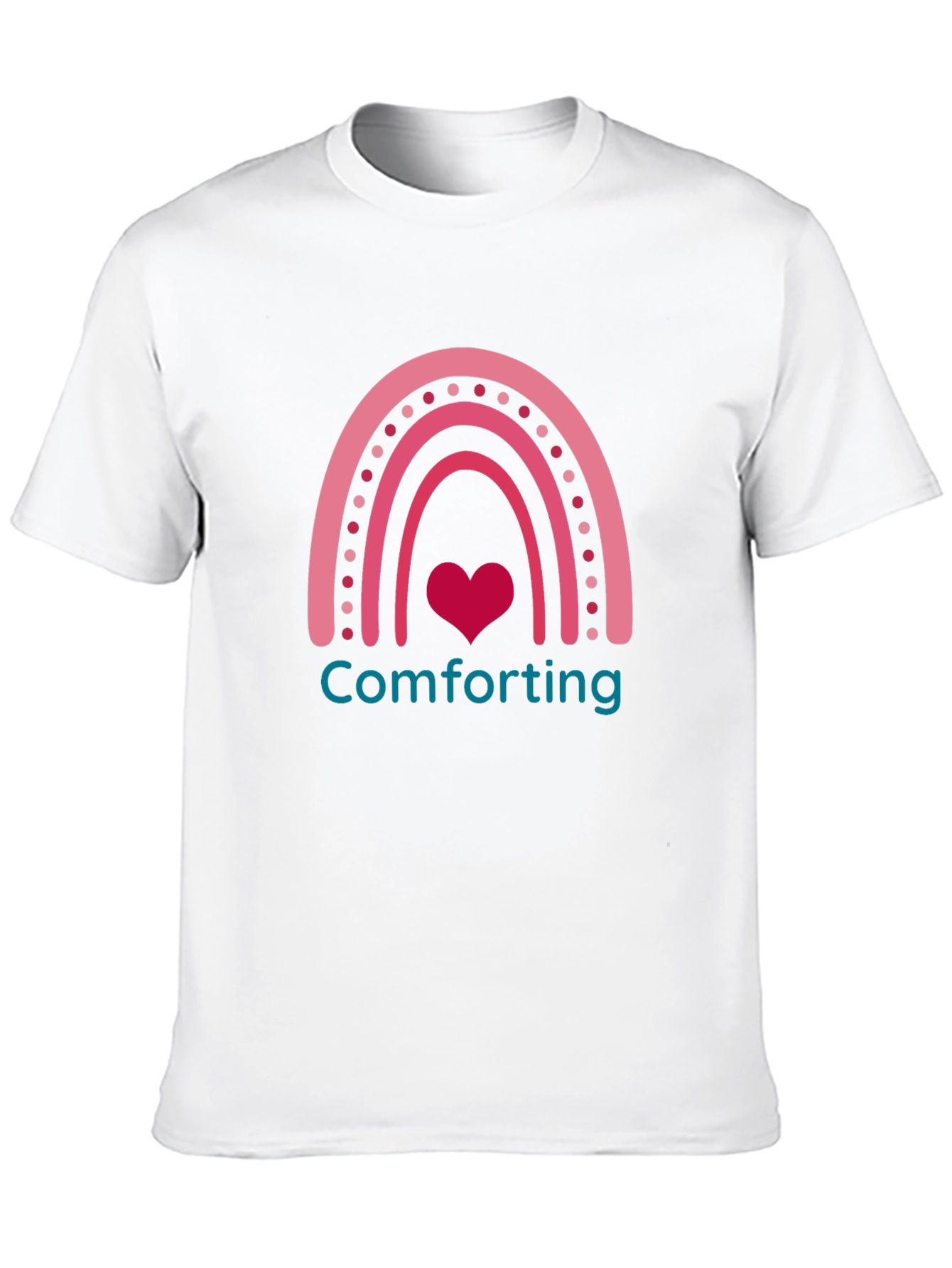 Comforting Heart Rainbow Graphic Tee