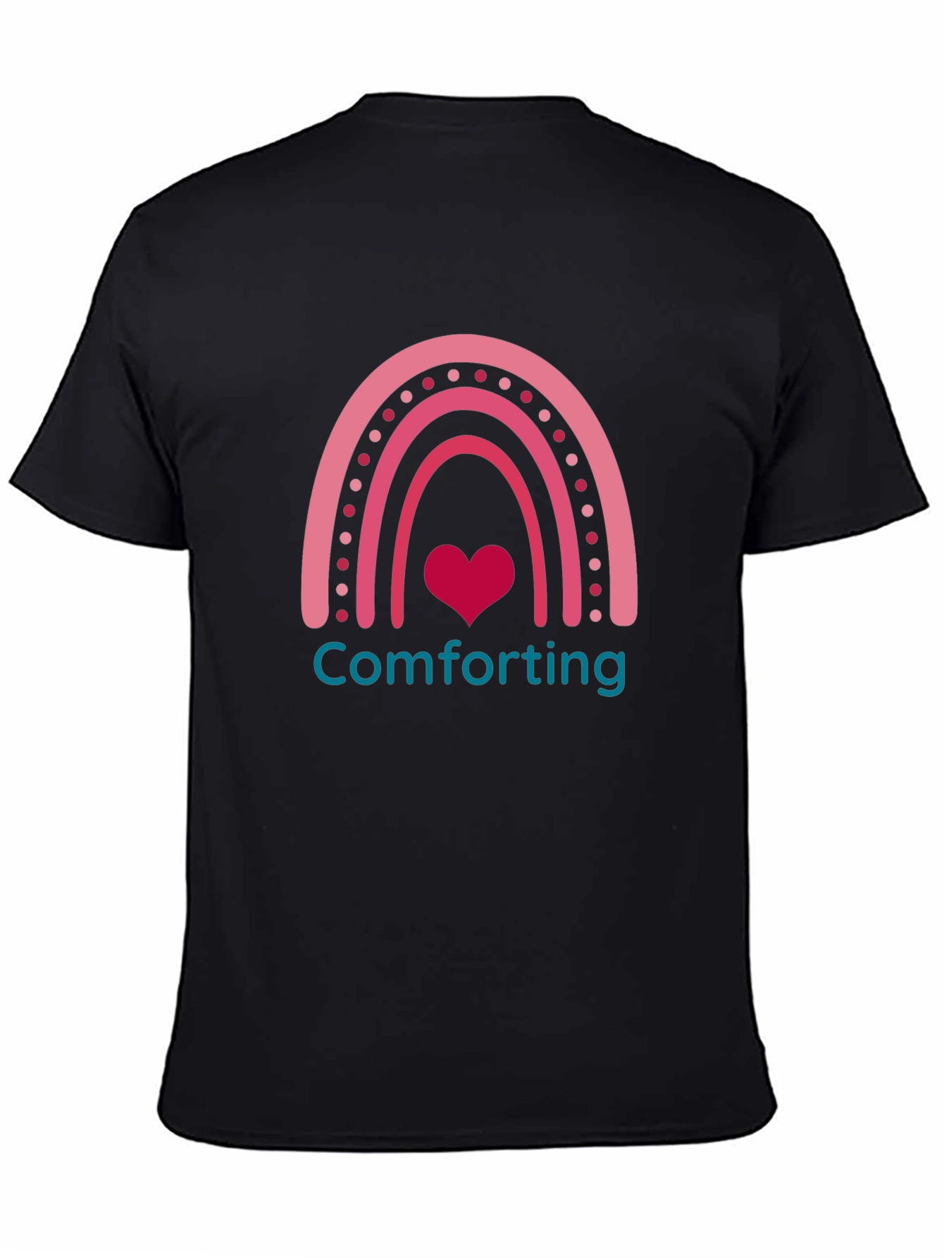 Comforting Heart Rainbow Graphic Tee