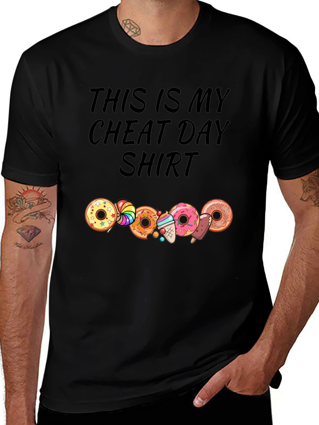 Cheat Day Shirt - Doughnut and Candy Lovers Tee