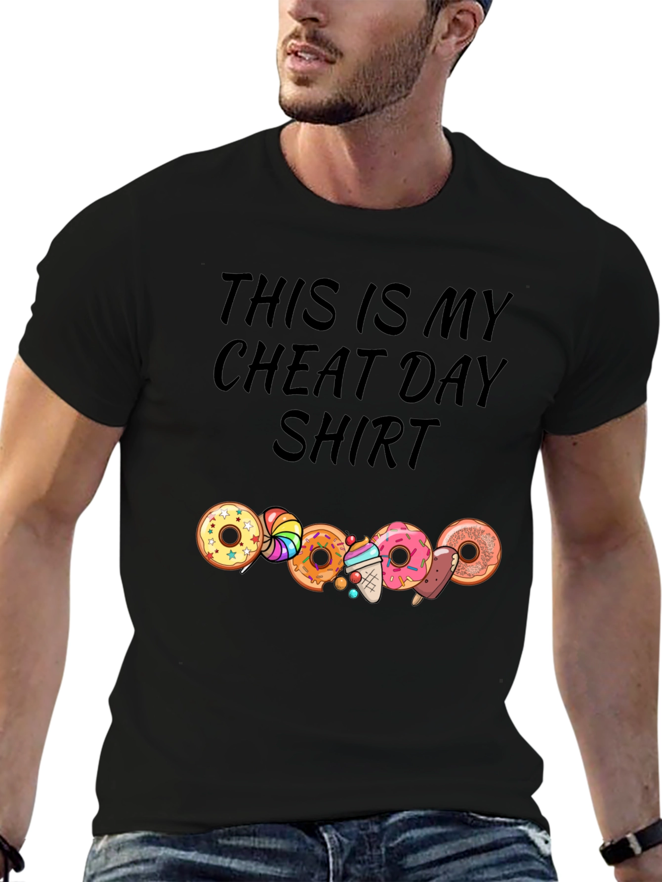 Cheat Day Shirt - Doughnut and Candy Lovers Tee