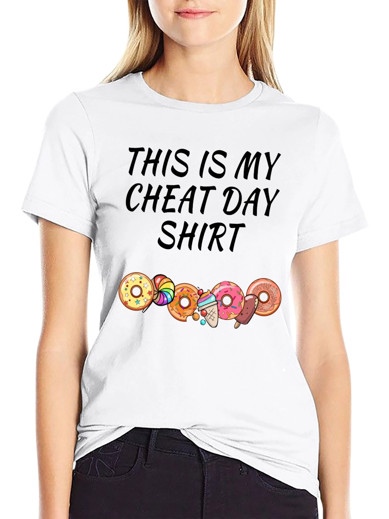 Cheat Day Shirt - Doughnut and Candy Lovers Tee
