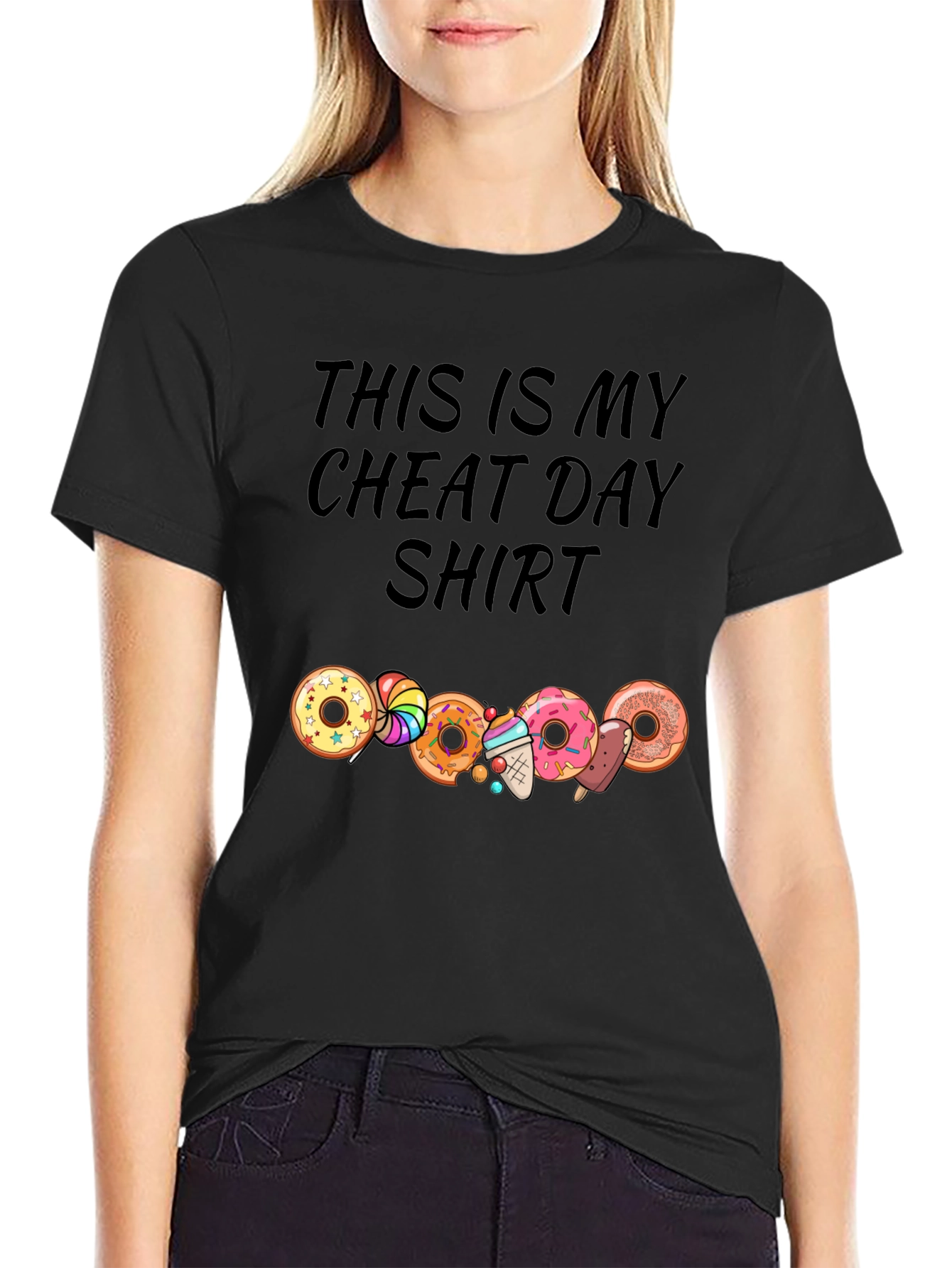 Cheat Day Shirt - Doughnut and Candy Lovers Tee