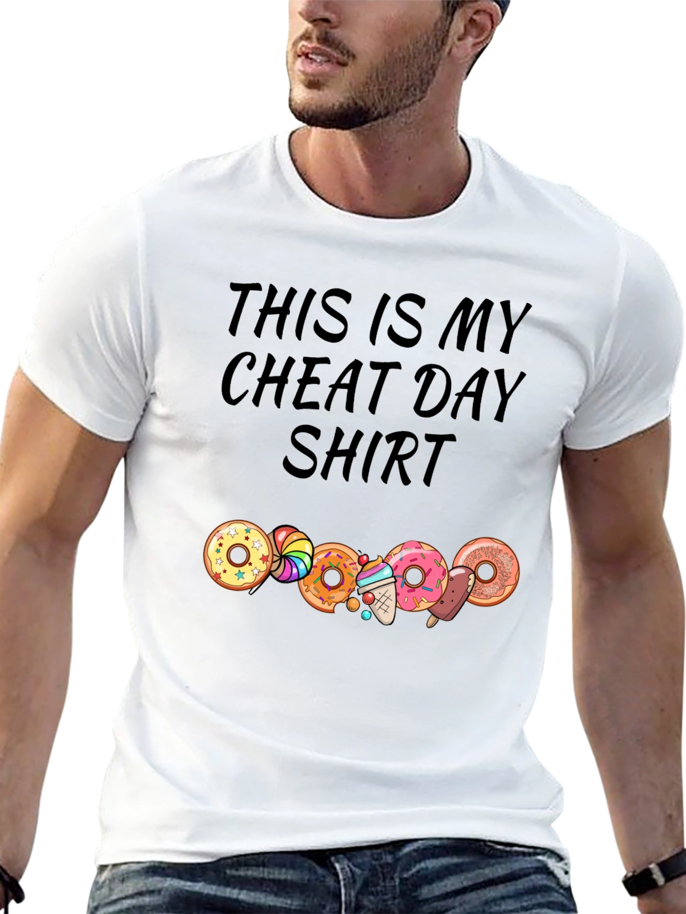 Cheat Day Shirt - Doughnut and Candy Lovers Tee
