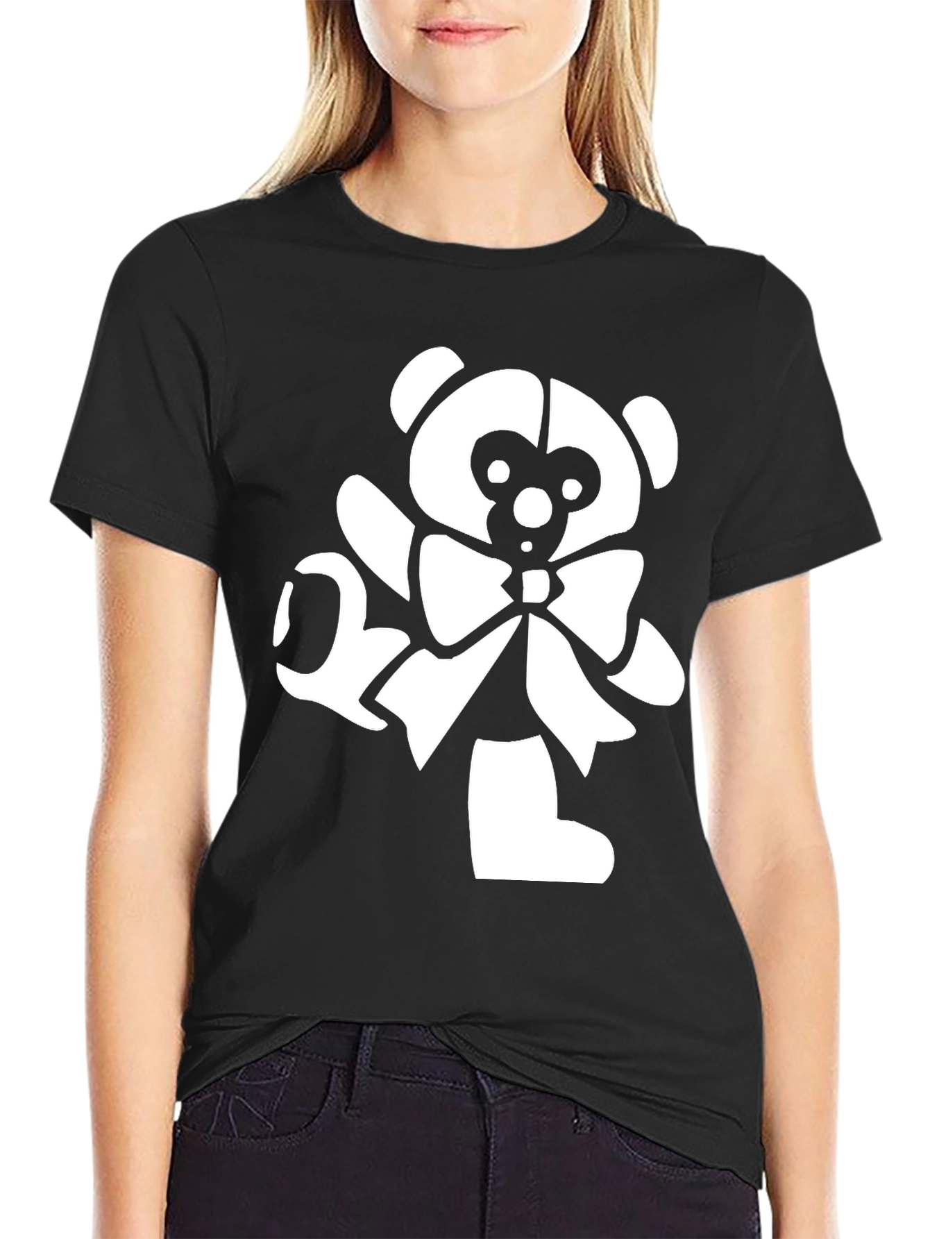Teddy Bear Bow T-Shirt - Stylish & Unique Design