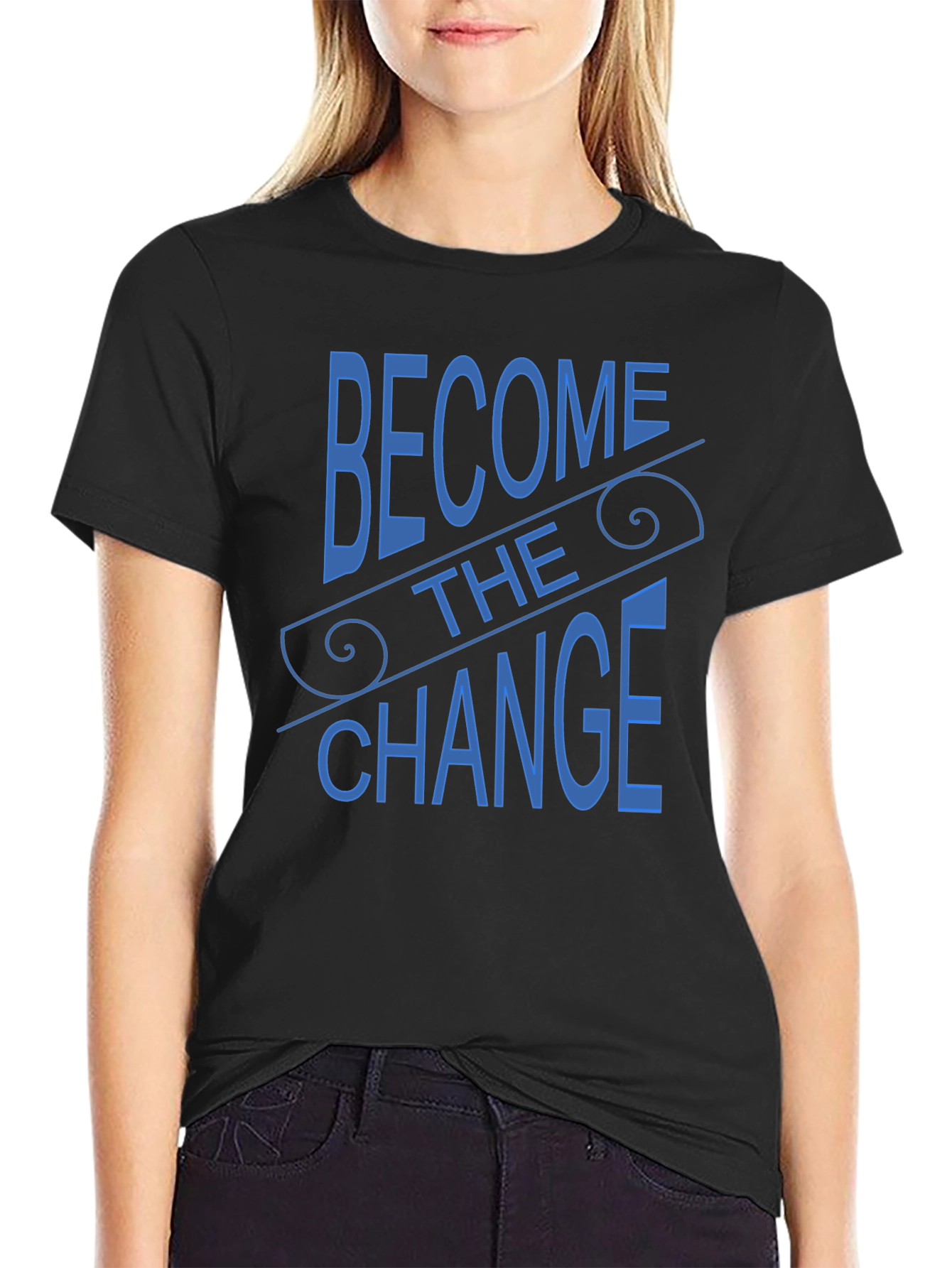 Become the Change Graphic Tee - Black